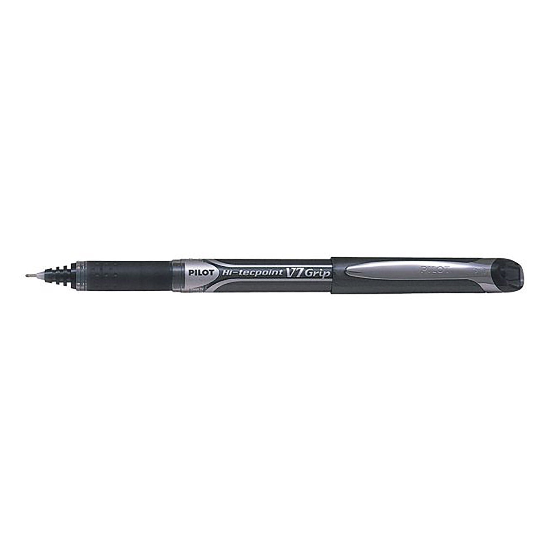 Pilot Hi-Tecpoint Grip Pen with Cap - Black Ink 0.7mm