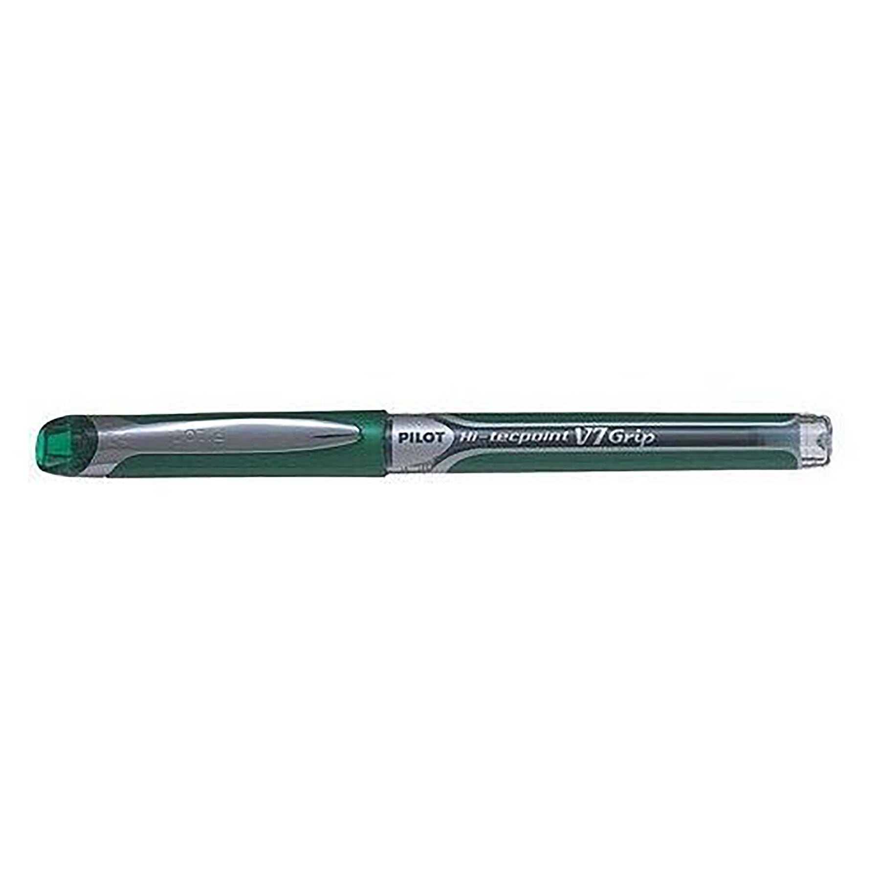 Pilot Hi-Tecpoint Grip Pen with Cap - Green Ink 0.7mm
