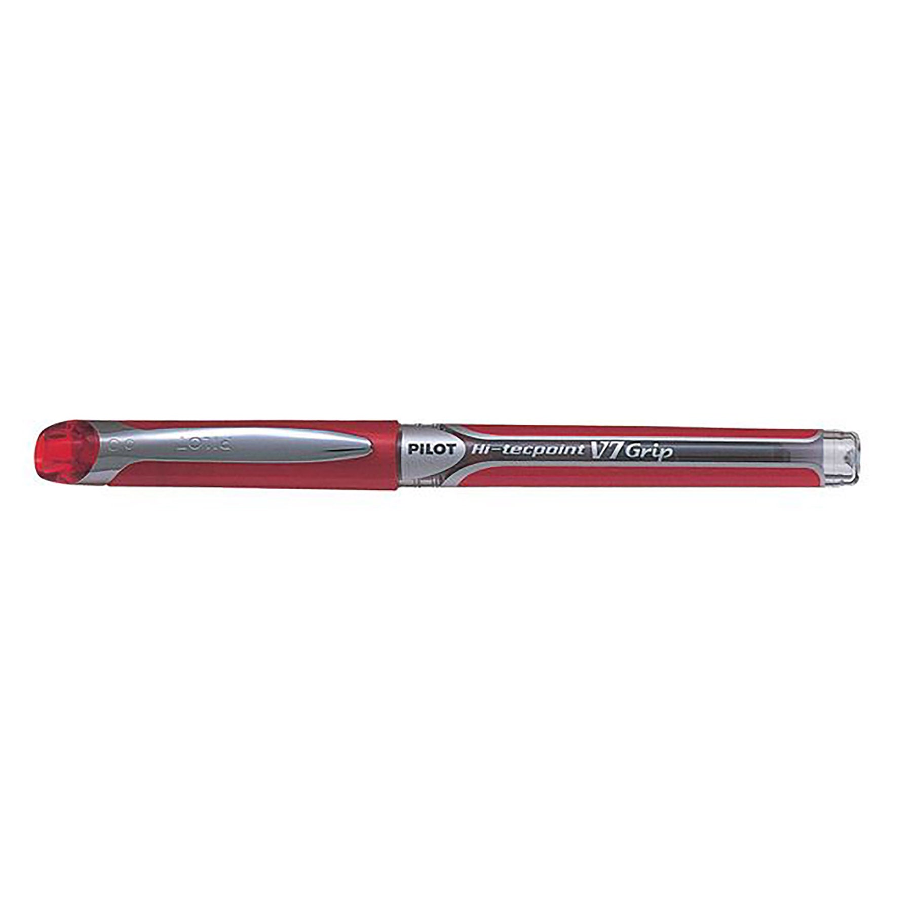 Pilot Hi-Tecpoint Grip Pen with Cap - Red Ink 0.7mm