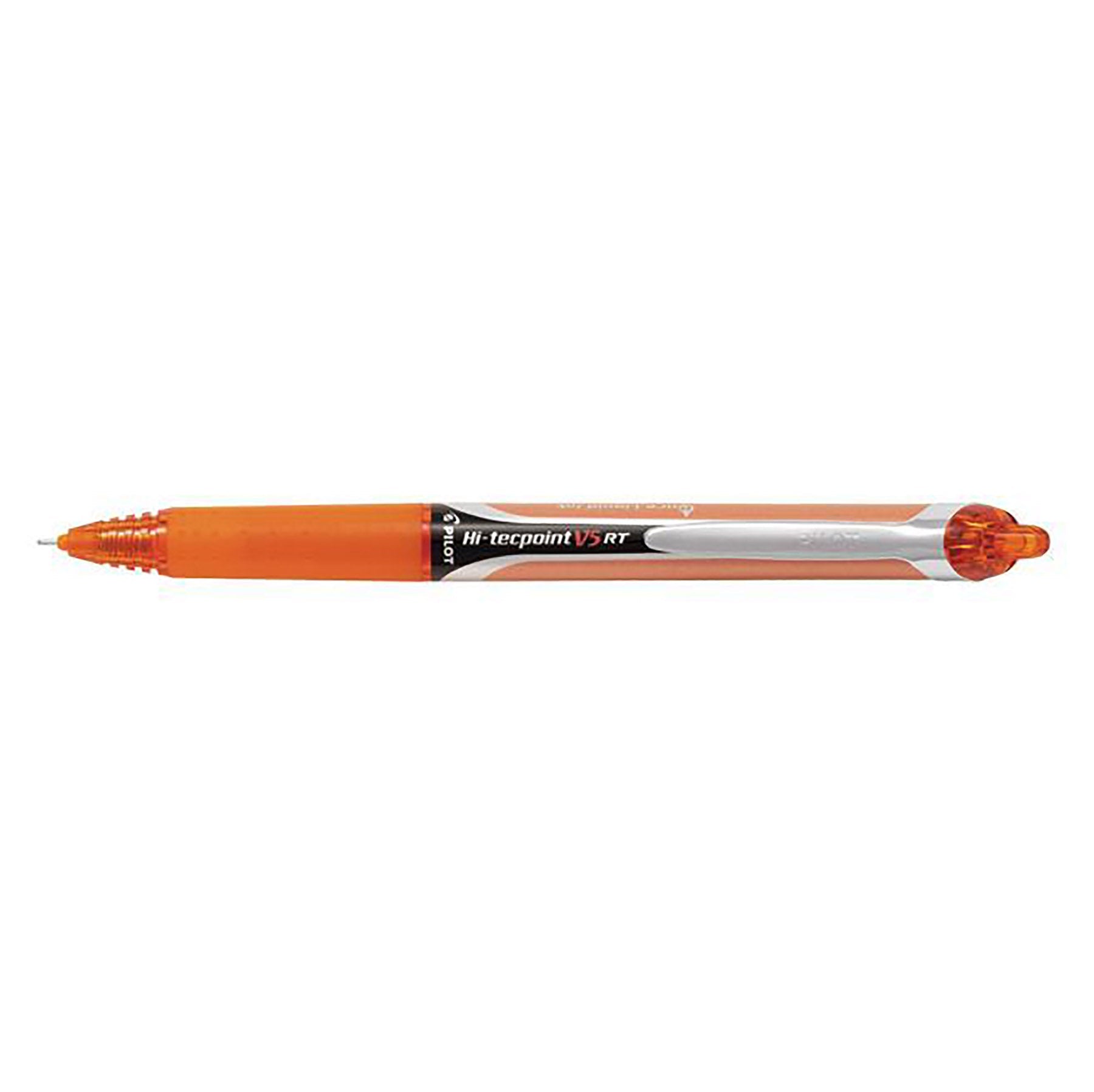 Pilot Hi-Tecpoint V5 Retractable Pen - Orange Ink