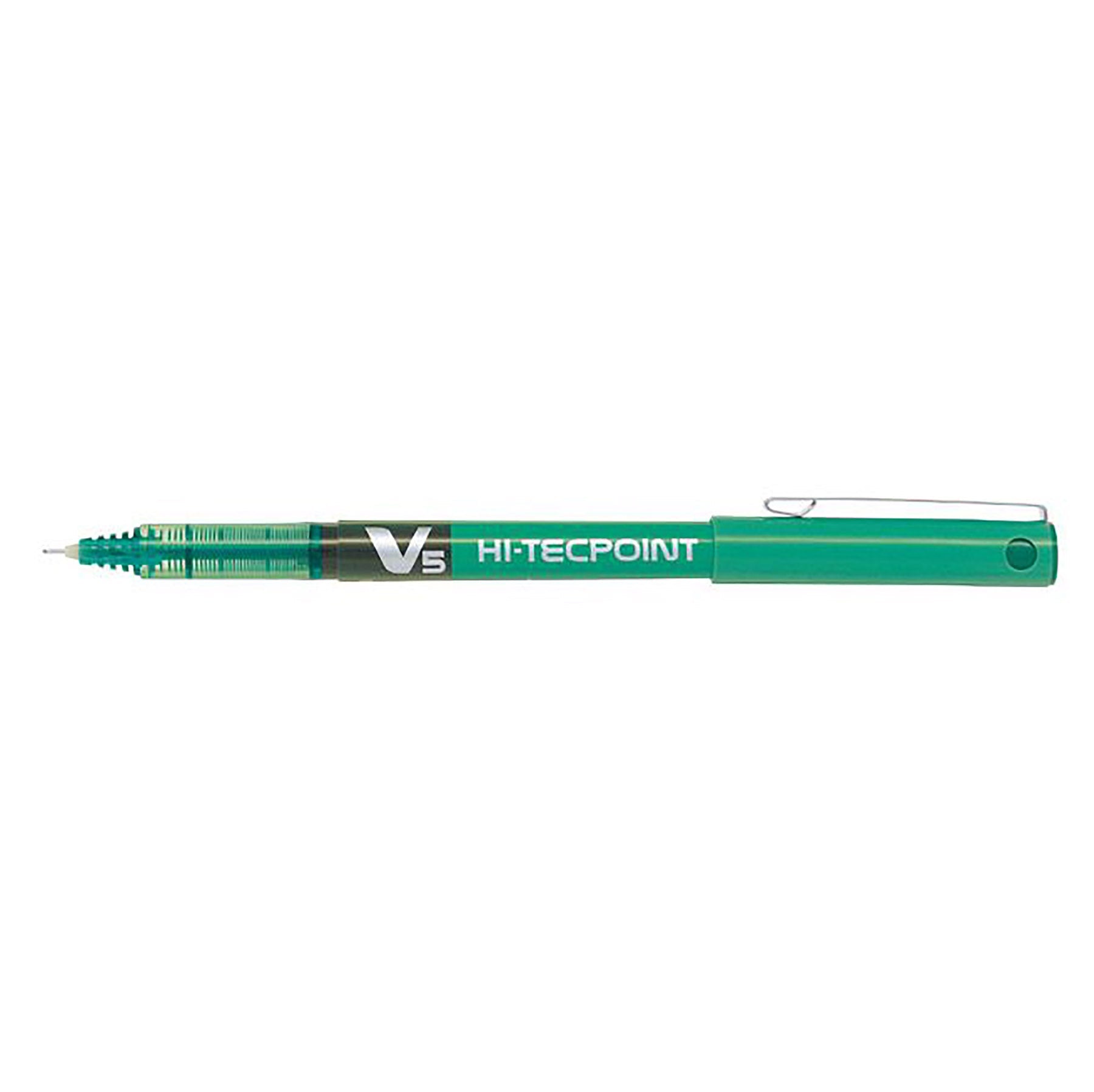 Pilot Hi-Tecpoint Pen with Cap - Green Ink 0.5mm