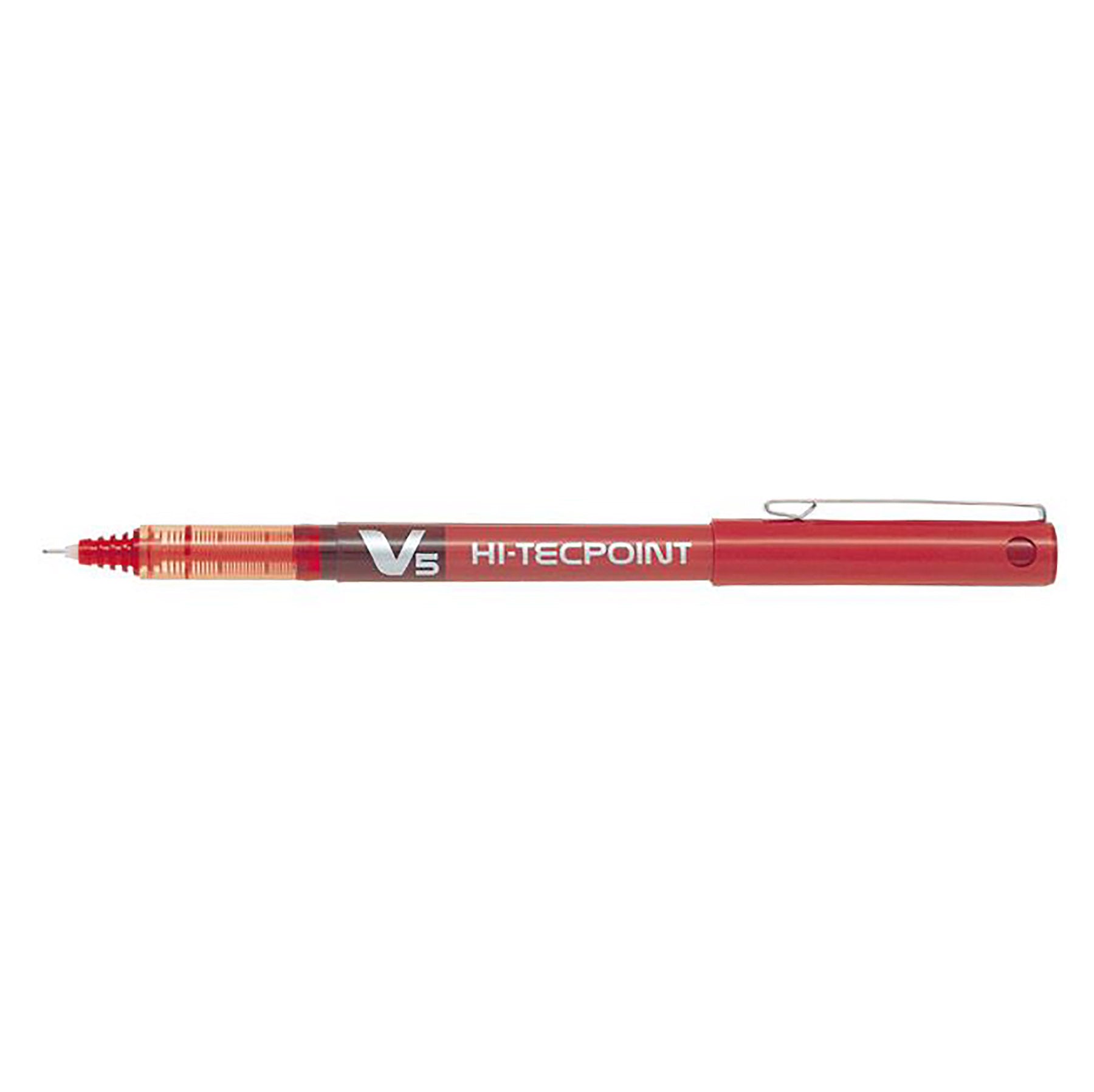 Pilot Hi-Tecpoint Pen with Cap - Red Ink 0.5mm