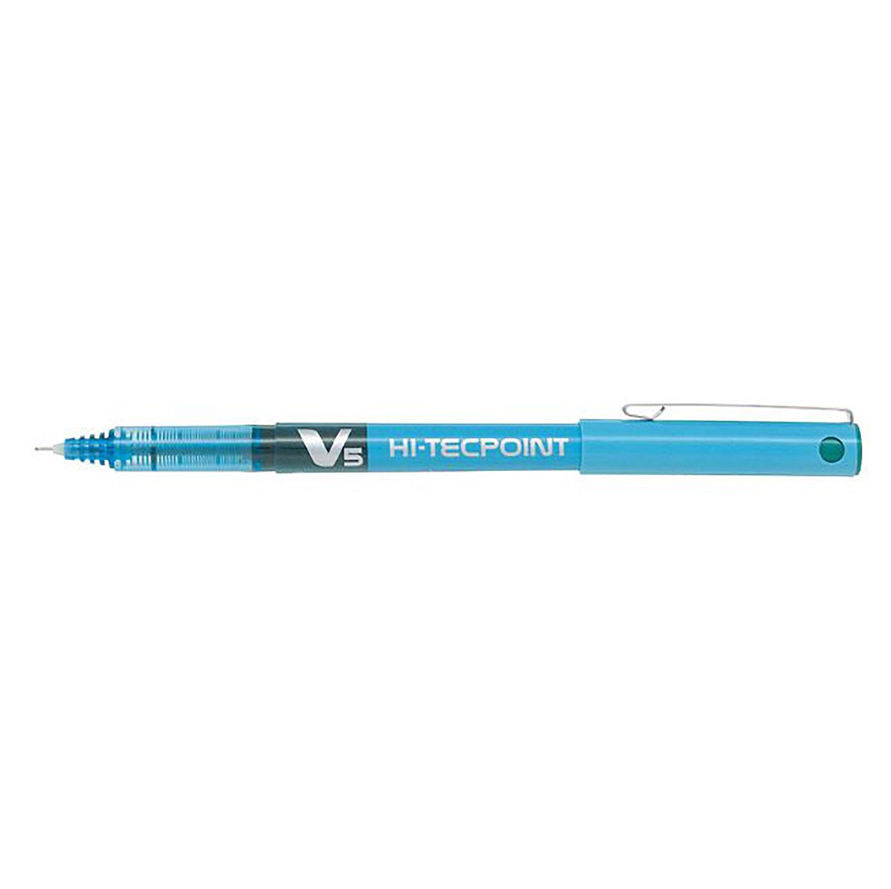 Pilot Hi-Tecpoint Pen with Cap - Turquoise Ink 0.5mm
