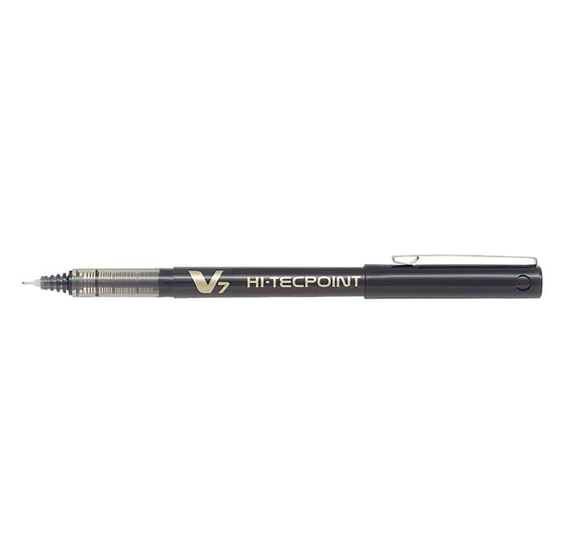Pilot Hi-Tecpoint Pen with Cap - Black Ink 0.7mm