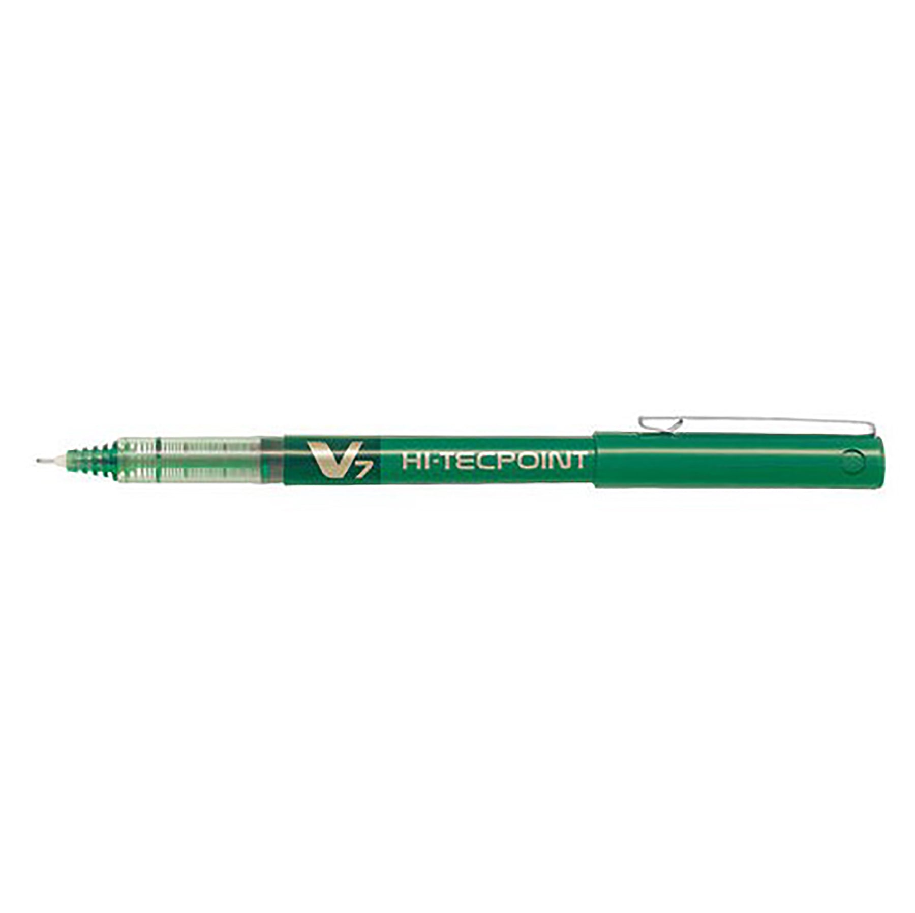 Pilot Hi-Tecpoint Pen with Cap - Green Ink 0.7mm