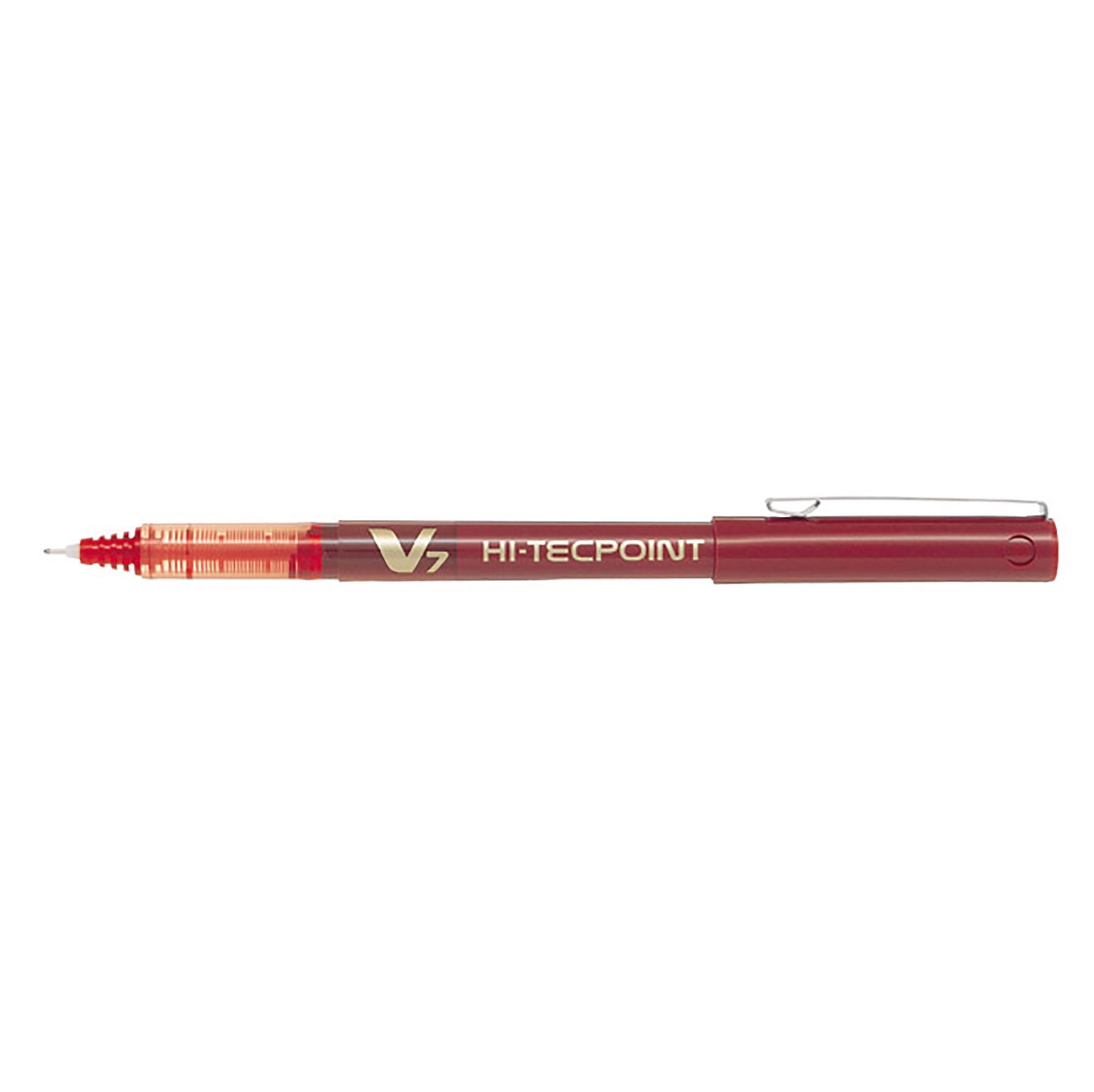 Pilot Hi-Tecpoint Pen with Cap - Red Ink 0.7mm