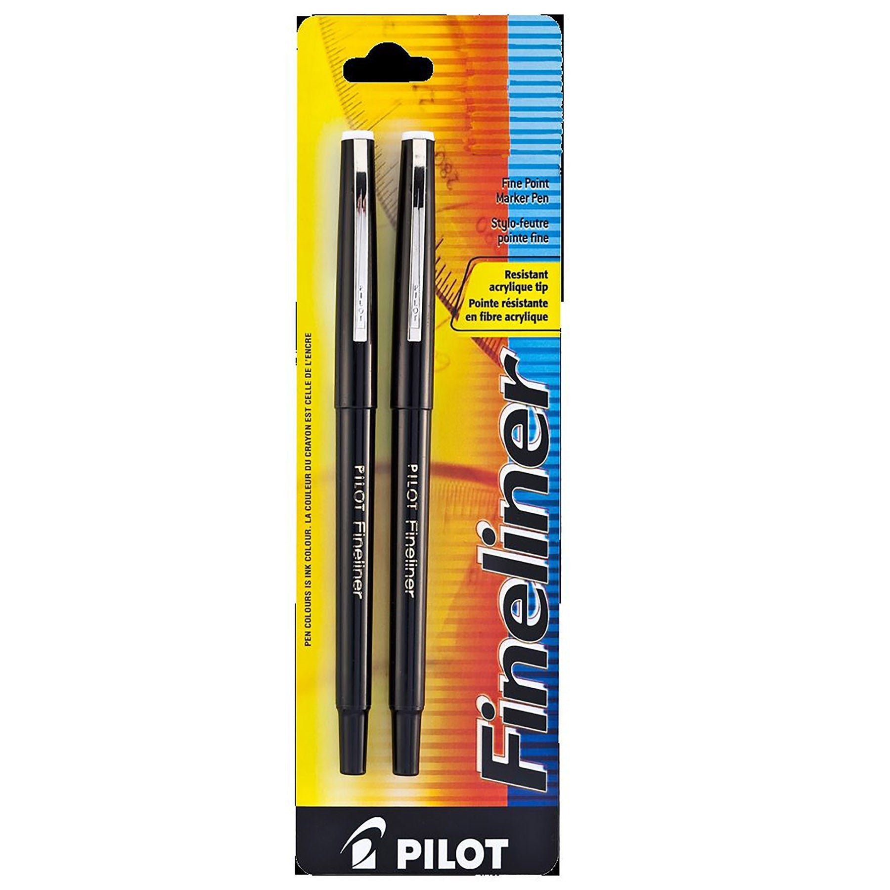Pilot 2 Fineliners - Black Ink