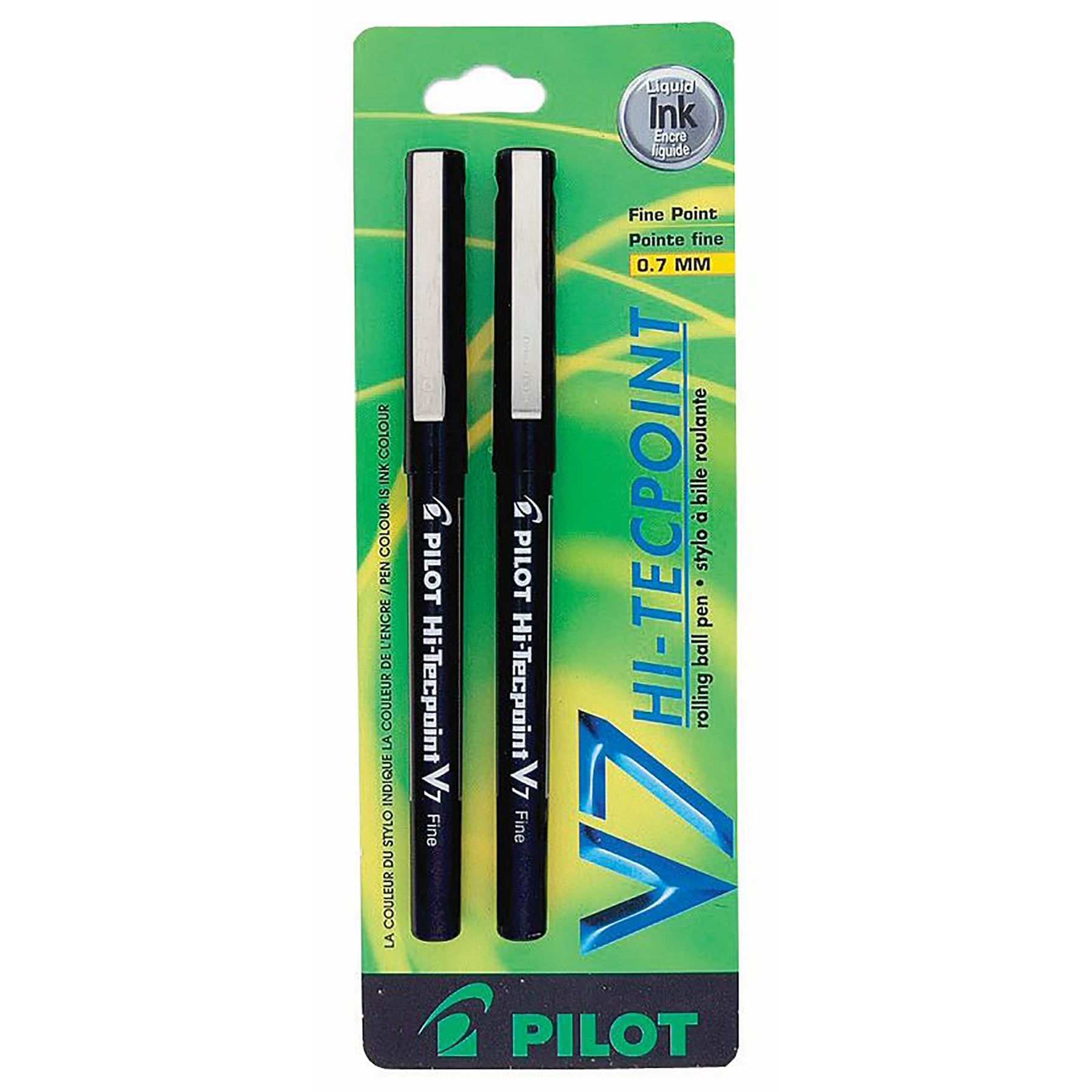 Pilot Hi-Tecpoint 2 Pens - Black Ink 0.7mm