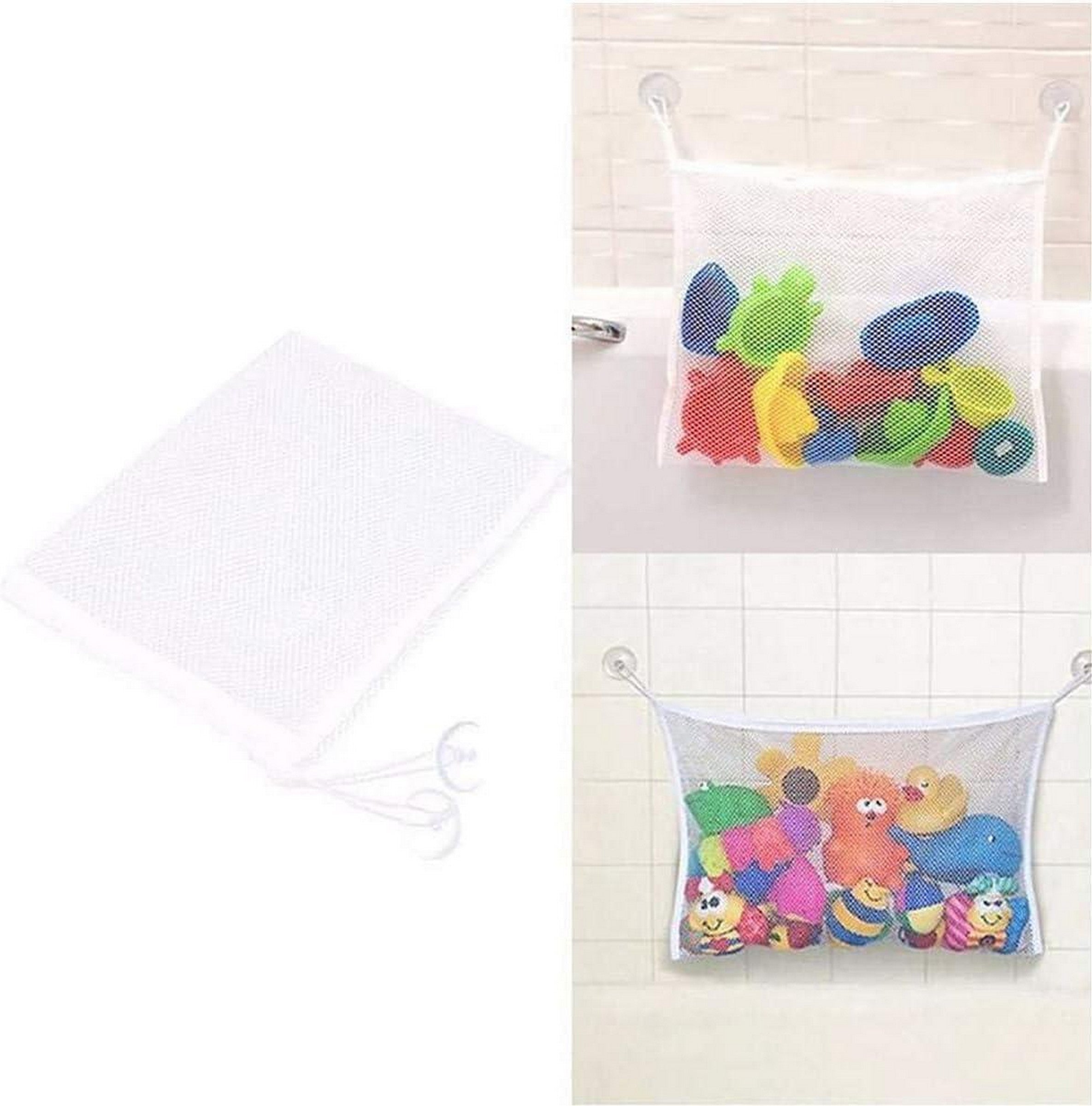 Tootsie Baby White Bath Toy Storage Net 17.3x13.3x5.1in
