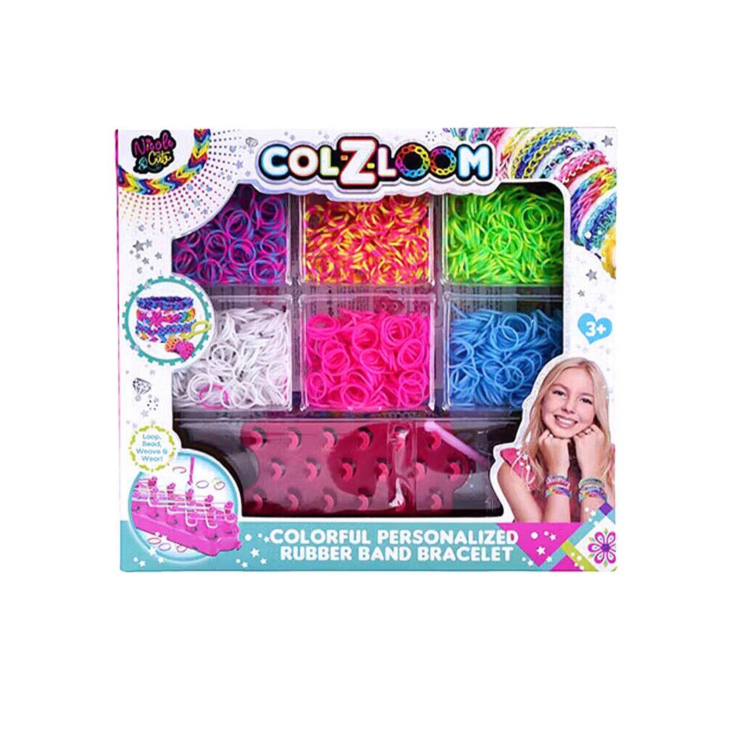Col-z-Loom Rubber Band Bracelet Playset 3+