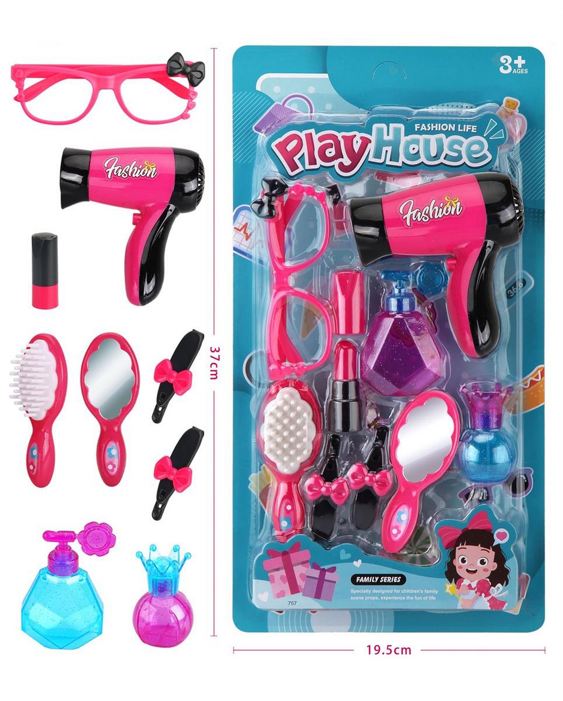 Fashion Beauty Set 9pcs - Plastic Age 3+