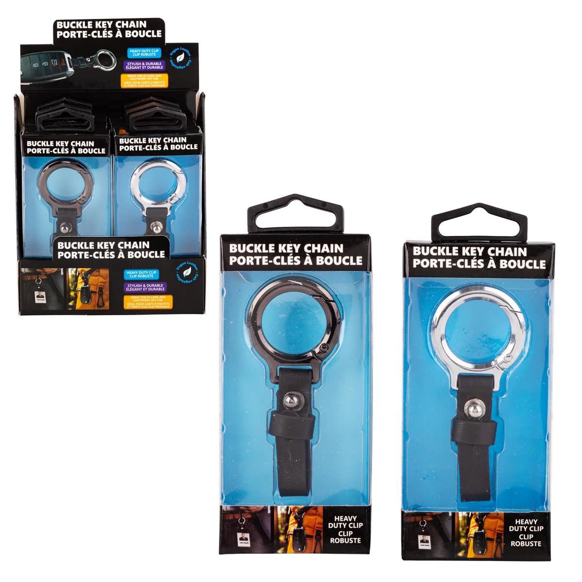 Keychain - Buckle - Vega Leather 3.1in