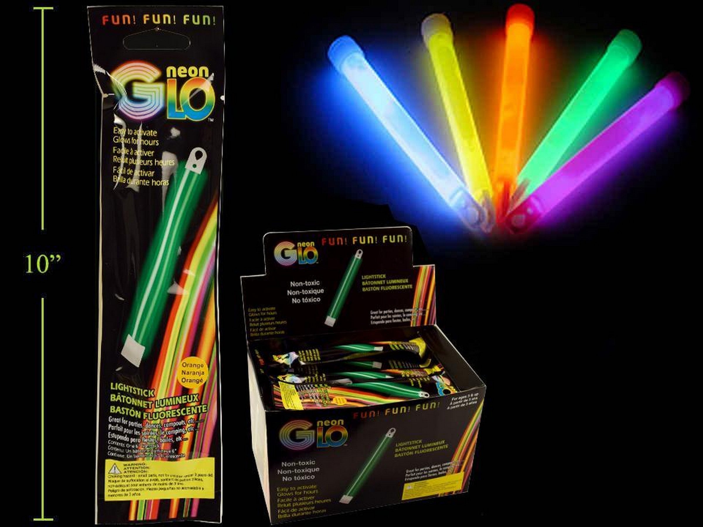 Neon Glo Pendant Light Stick 6in VRT