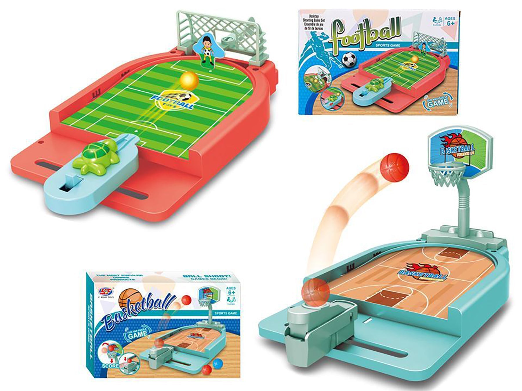 Desktop Basketball Game Set 10x6.5in approx.