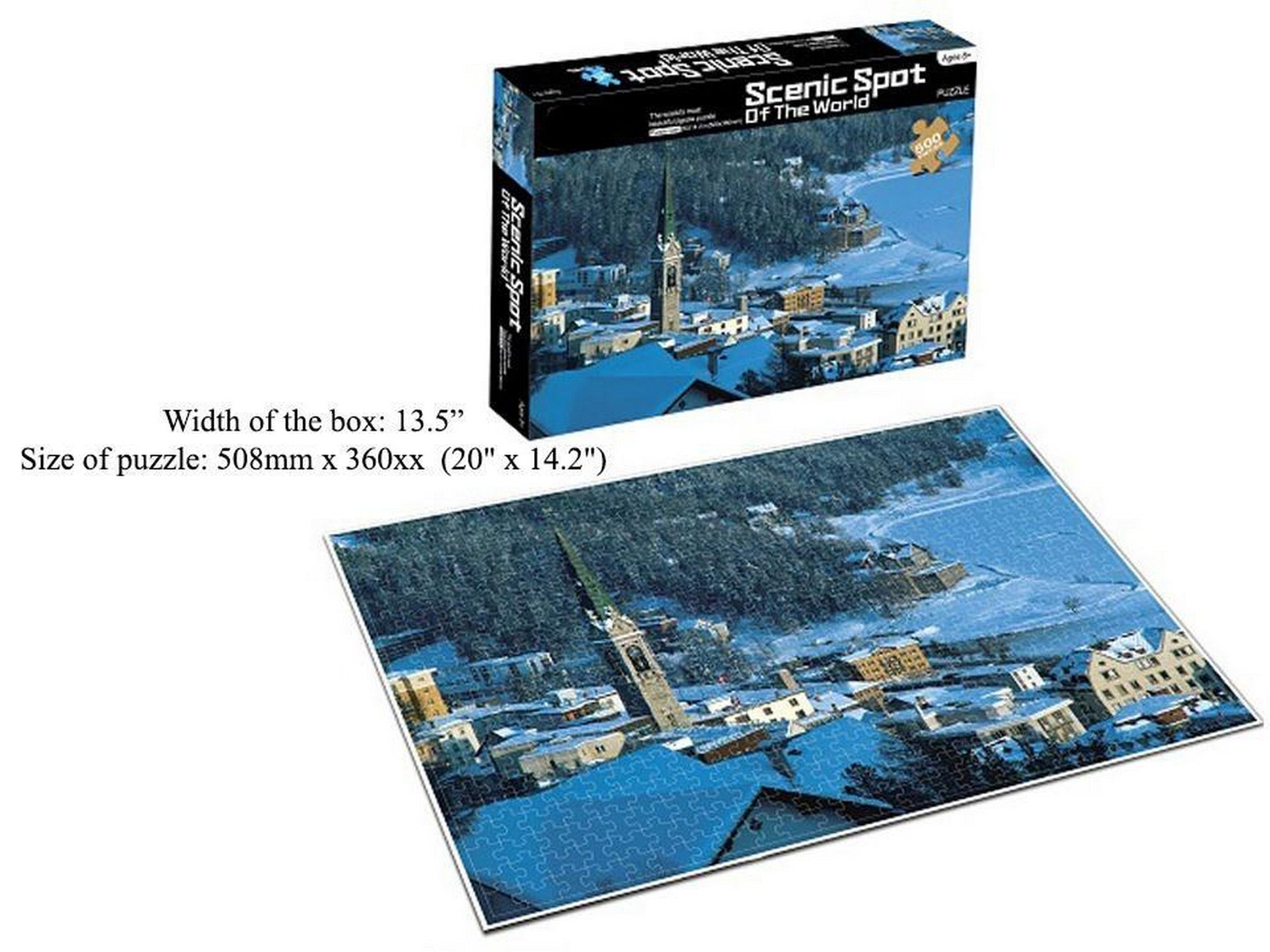 Jigsaw Puzzle - St-Moritz 500pcs Age 8+ 20x14.2in 