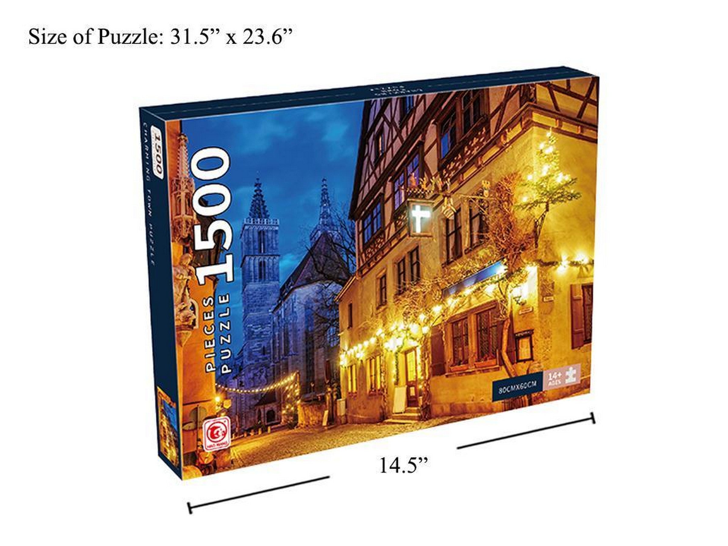 Jigsaw Puzzle - Charming Town 1500pcs Age 14+ 31.5x23.6in 