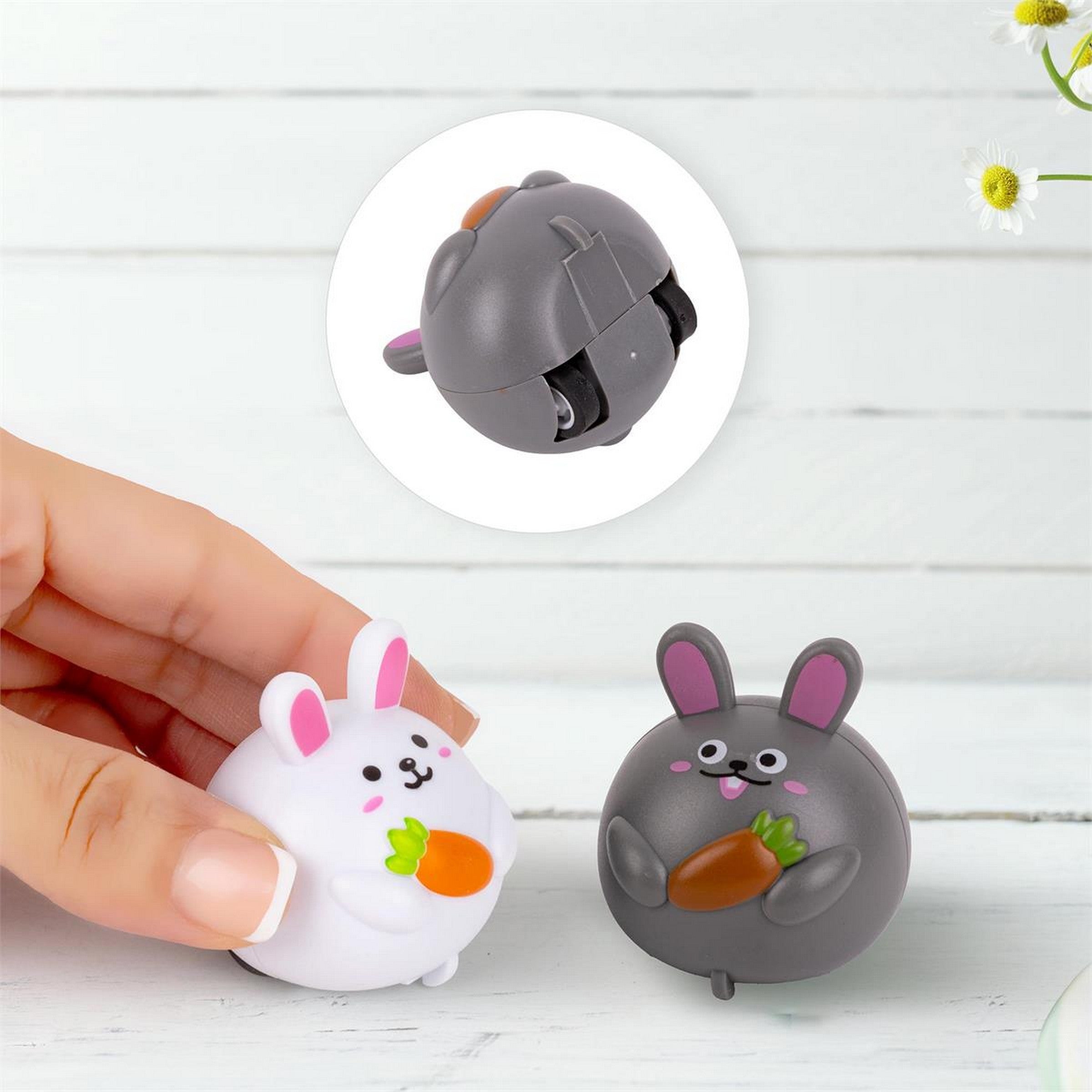 Easter 4 Bunny Pull Back Cars 2in