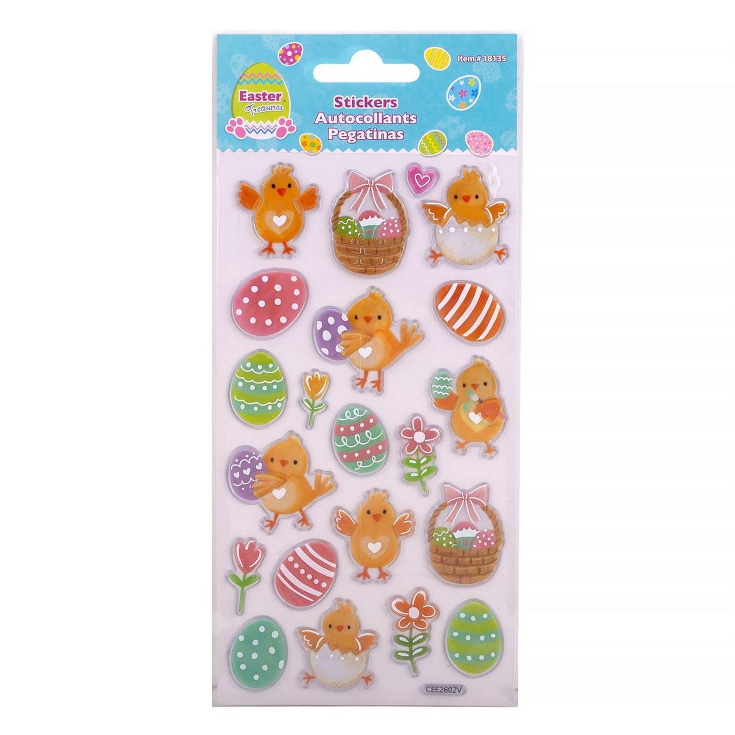 Easter Foil Chick Stickers 