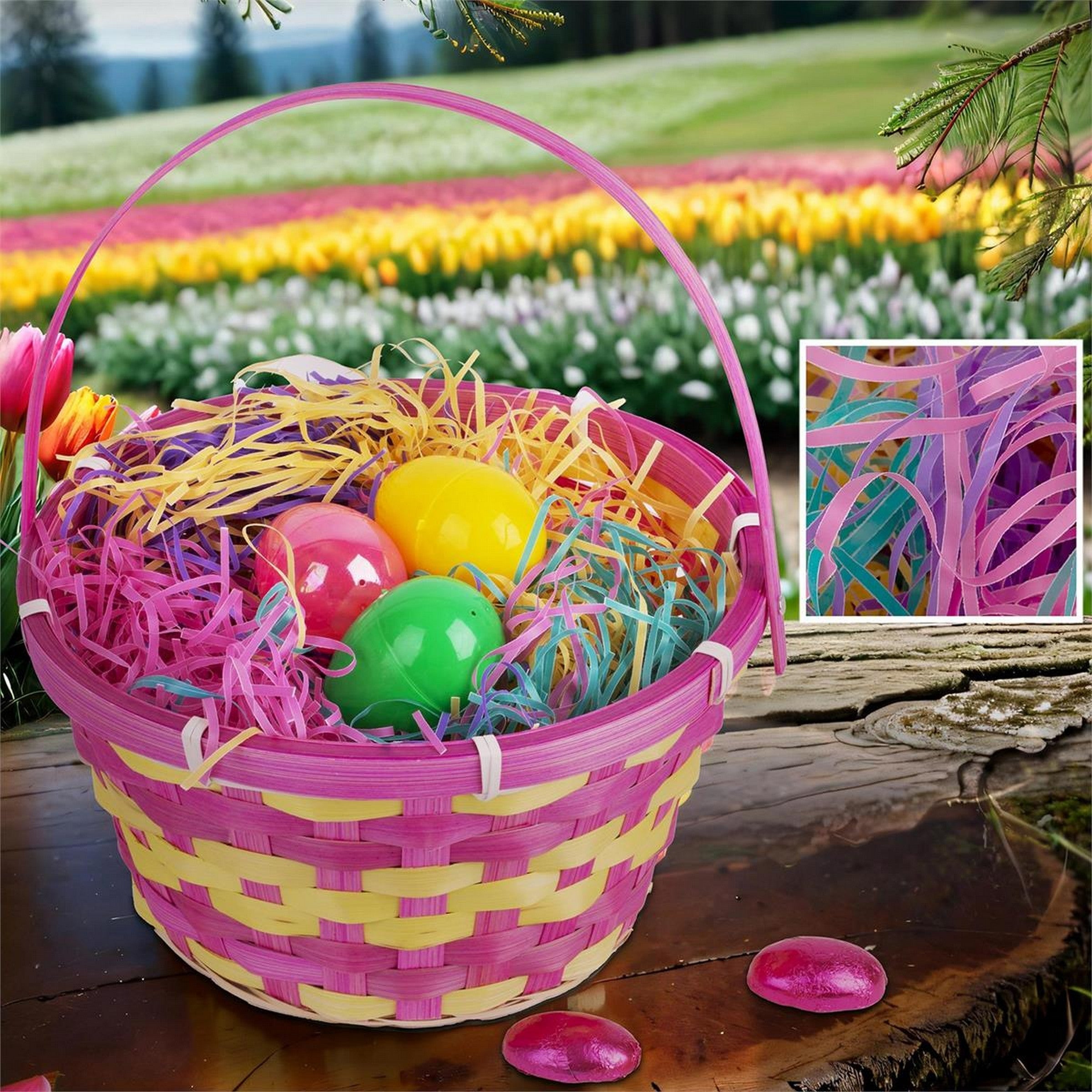 Easter Multi-colored Grass 4oz 
