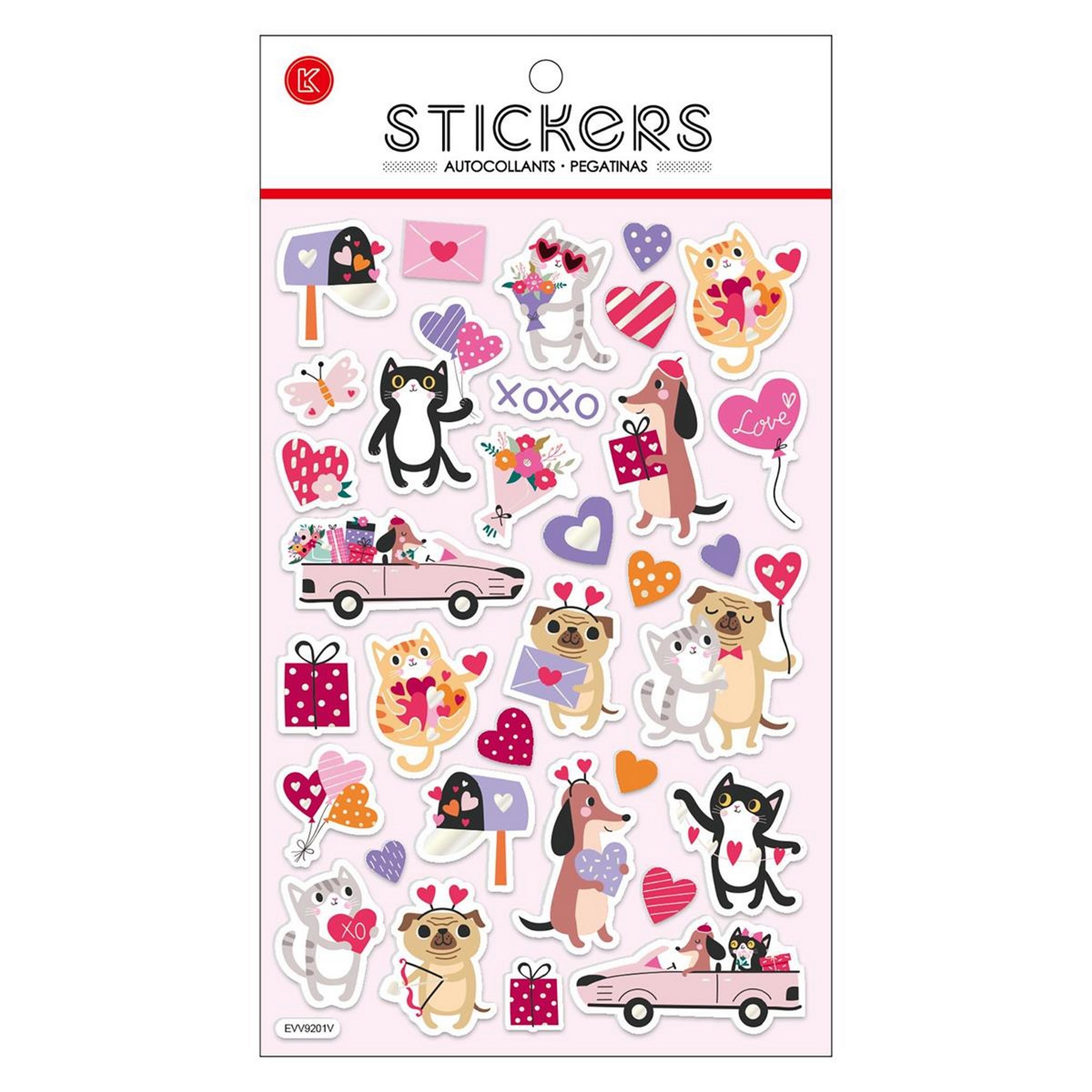 Valentine's Day EVA Foil Stickers 