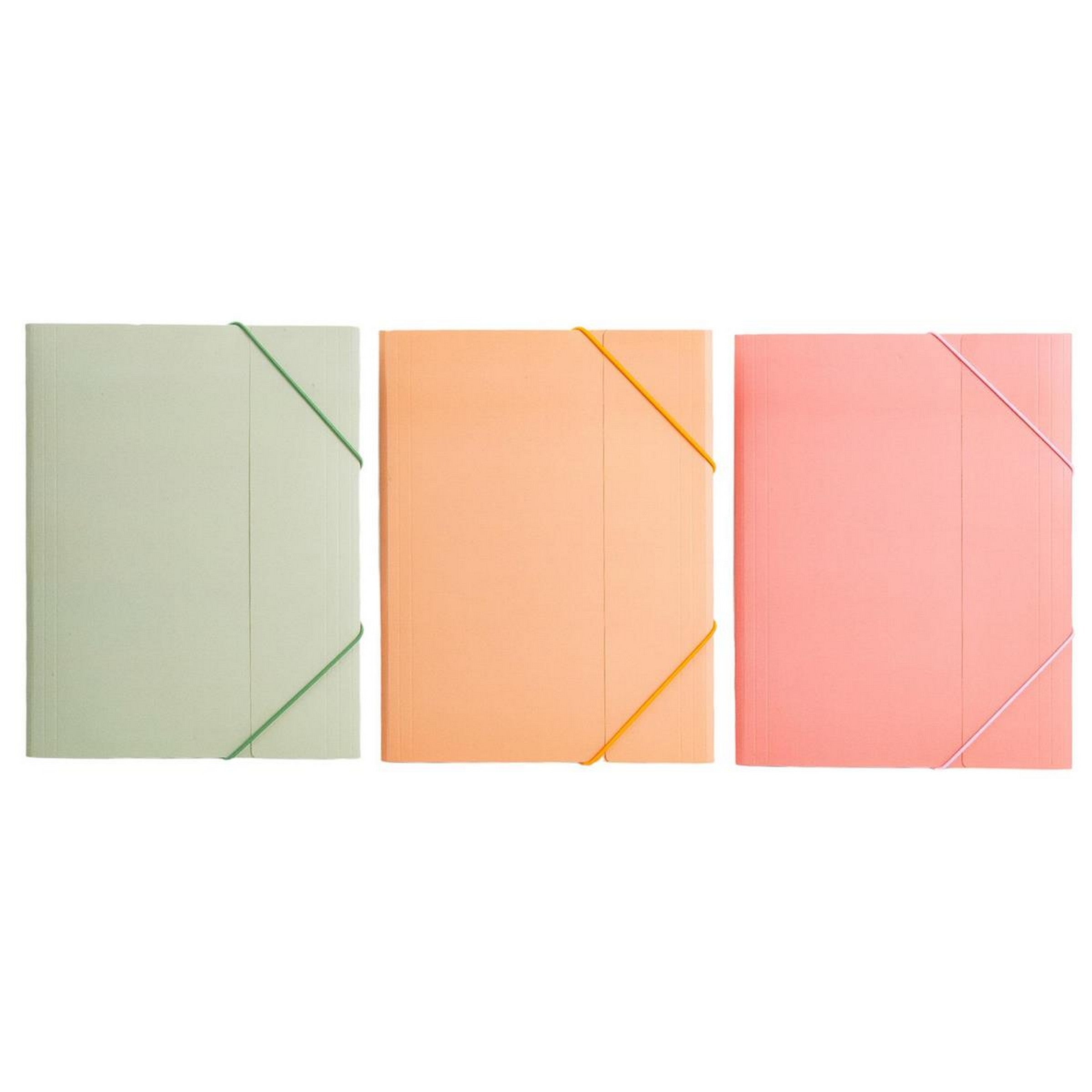 Office Works File Folder with Eyelet and Elastic Closure 12.5x9.5in VRT   