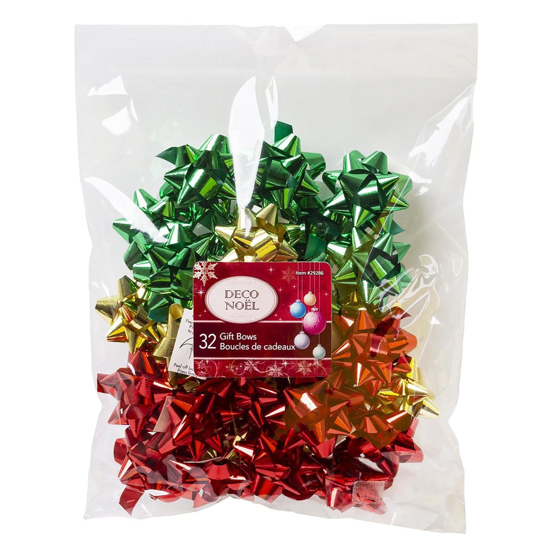 Christmas 32 Metallic Gifts Bows 2in