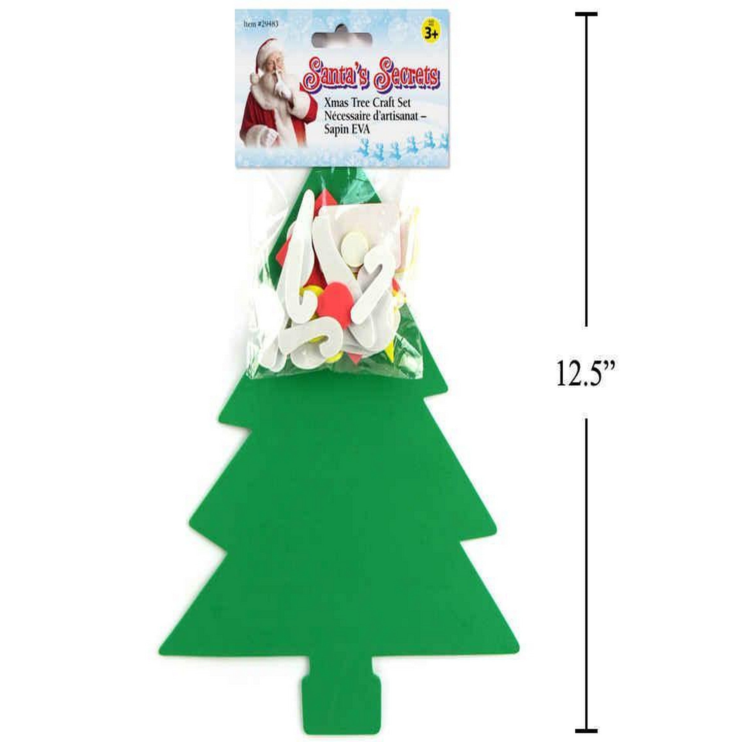 Santa's Secrets Tree Ornament Craft Set - Foam 11.5in