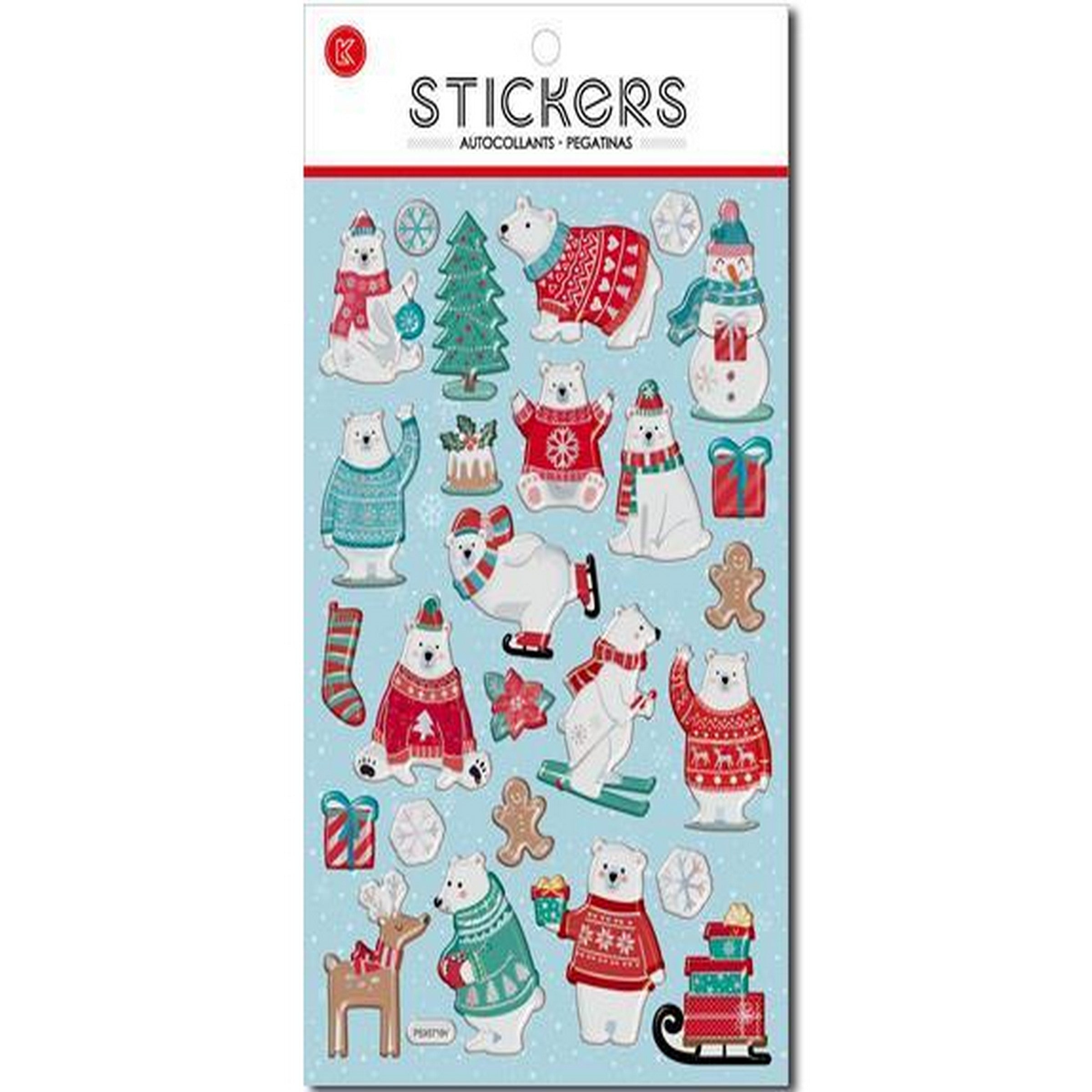 Santa's Secrets Fun Stickers - Polar Bear 9.8x5.5in 