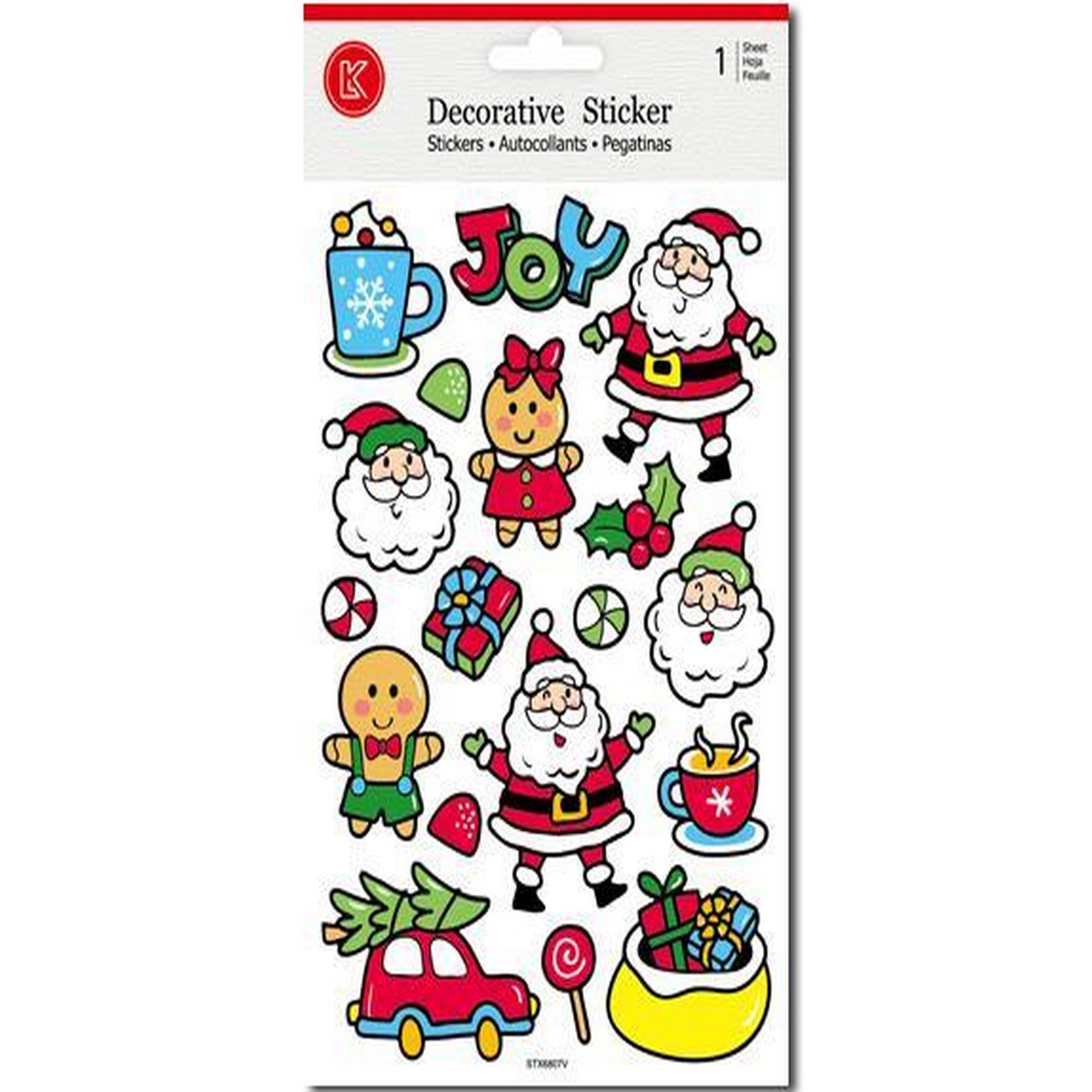 Santa's Secrets Hologram Stickers - Santa 9.8x5.5in