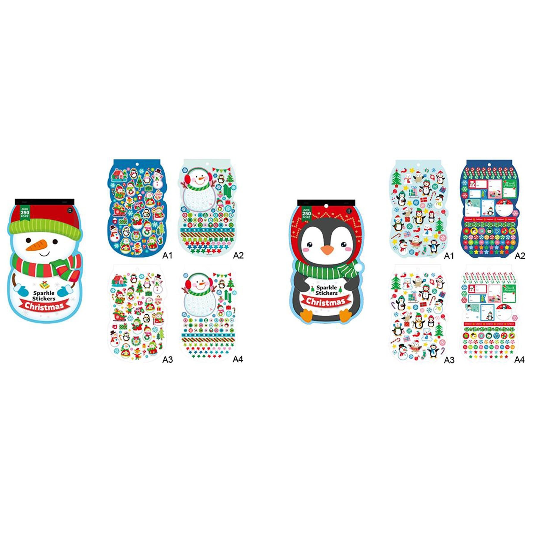 Christmas Stickers Book Over 250pcs VRT