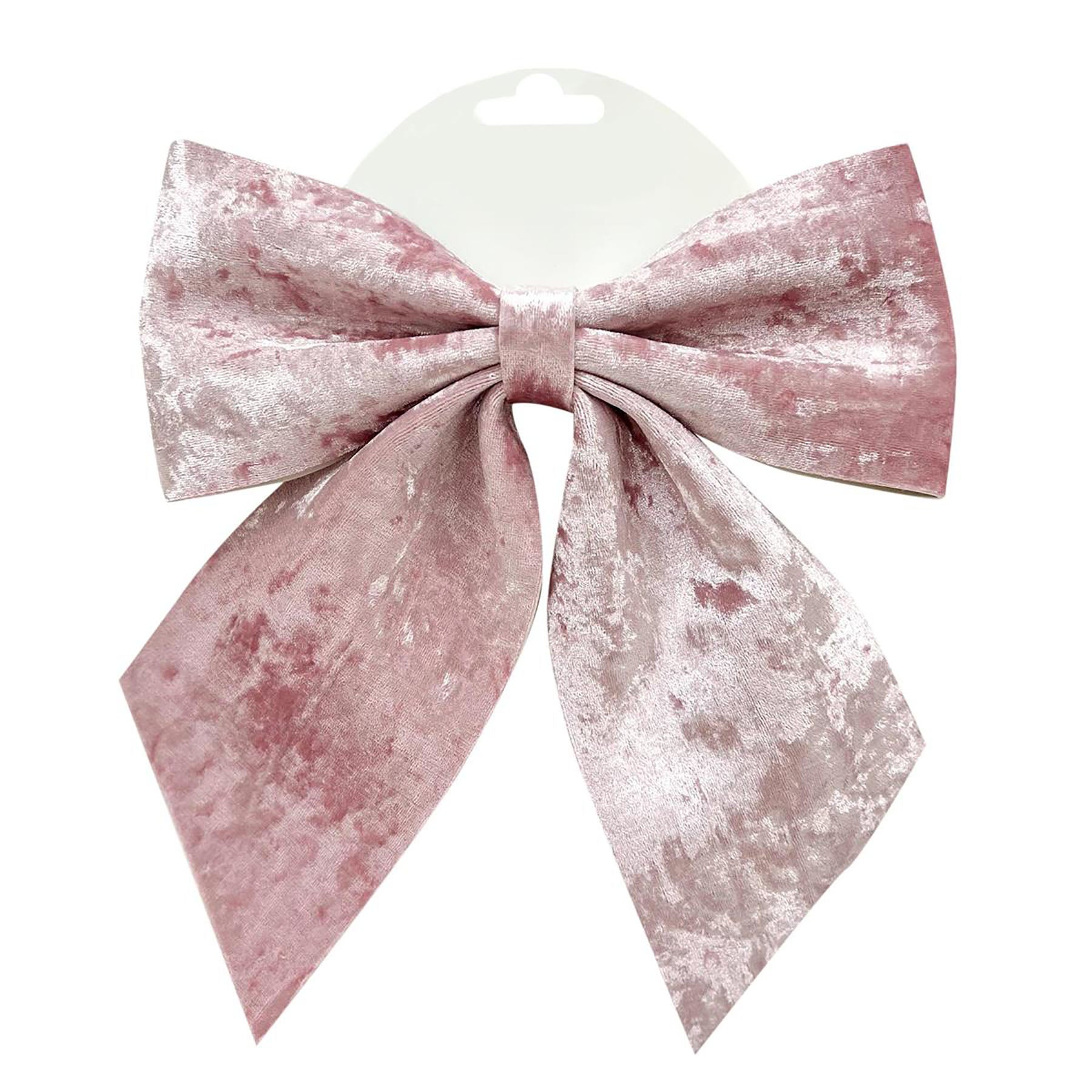Deco Noël Pink Velvet Bow 9x11in