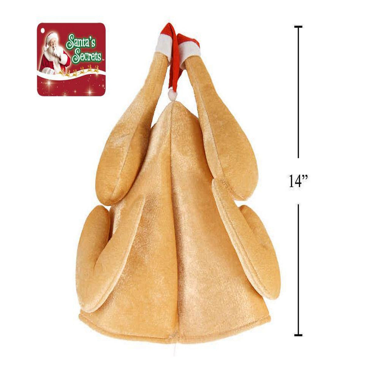Santa's Secrets Turkey Hat 14in 
