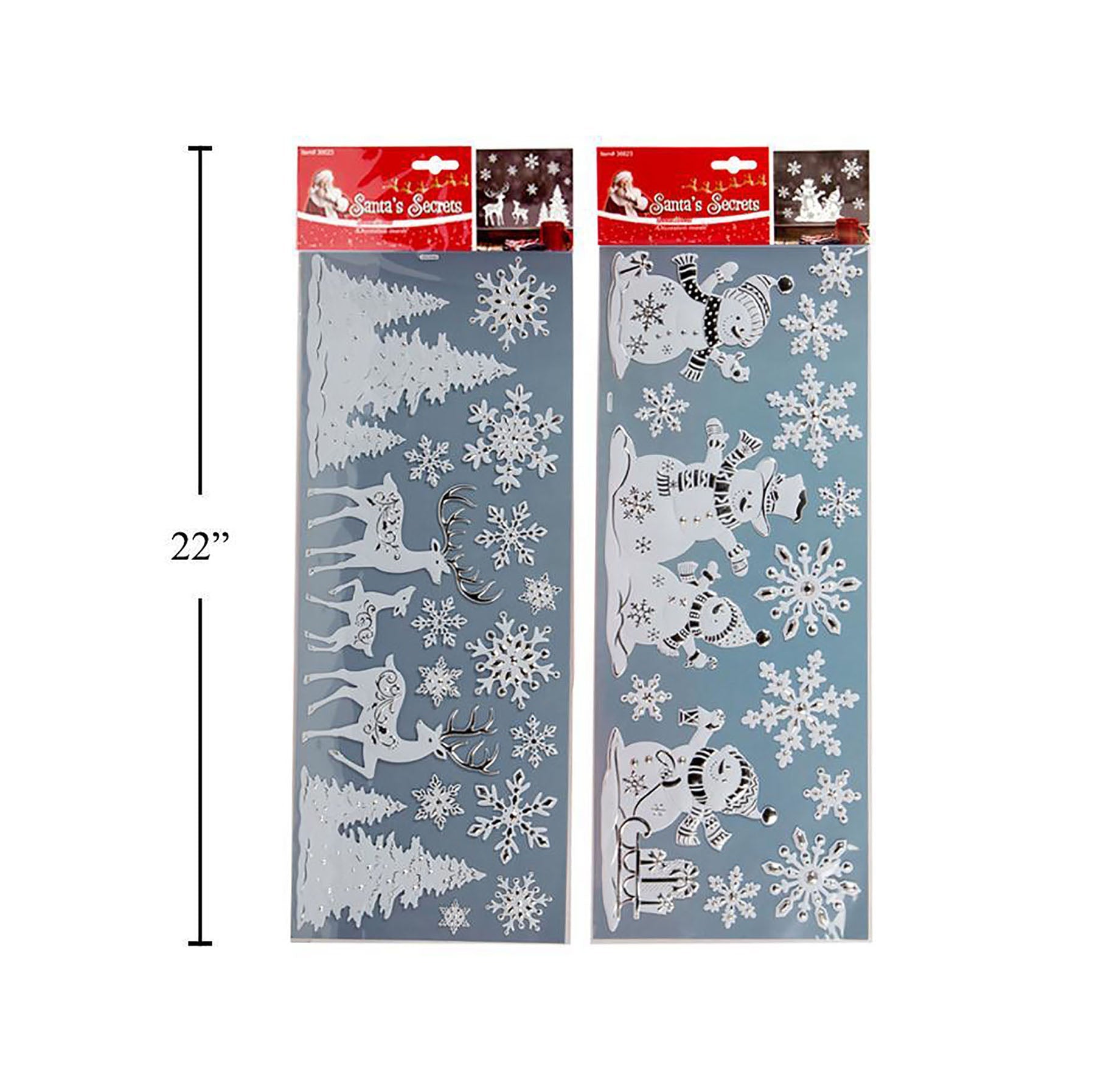 Santa's Secrets Laser Wall Decoration Stickers