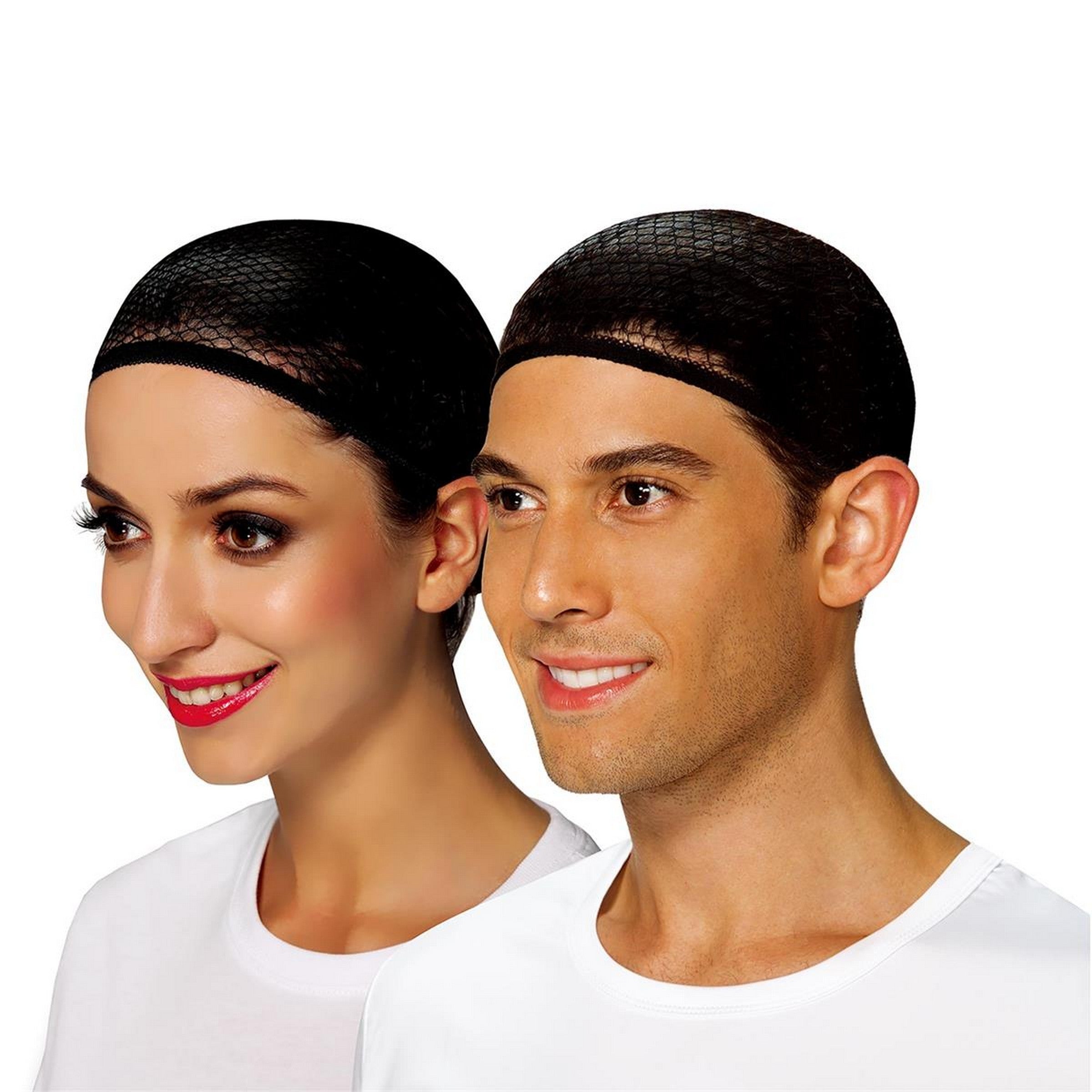 Party Gear Halloween Adult One Size Black Wig Cap 
