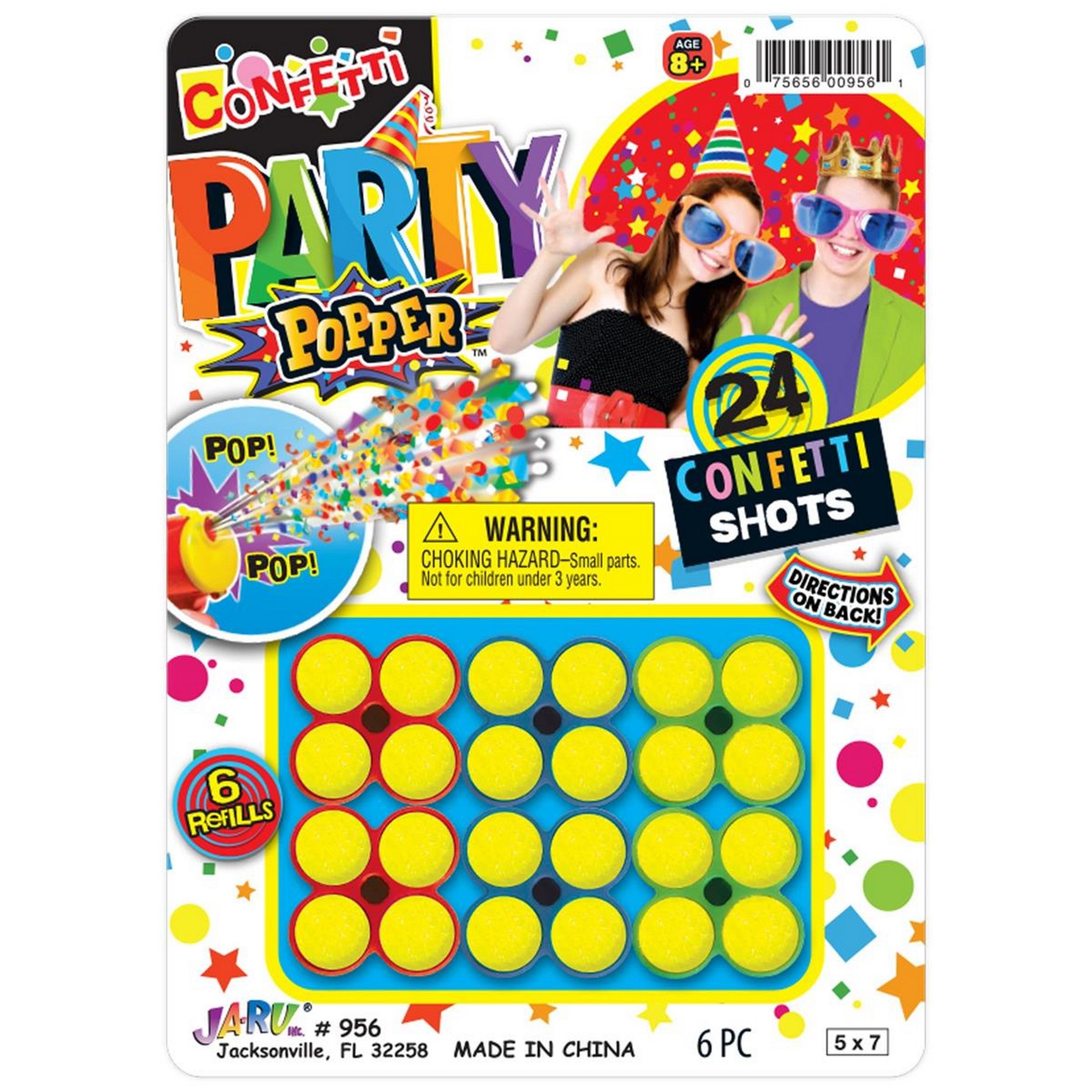 Let's Party 6 Confetti Popper Refills 