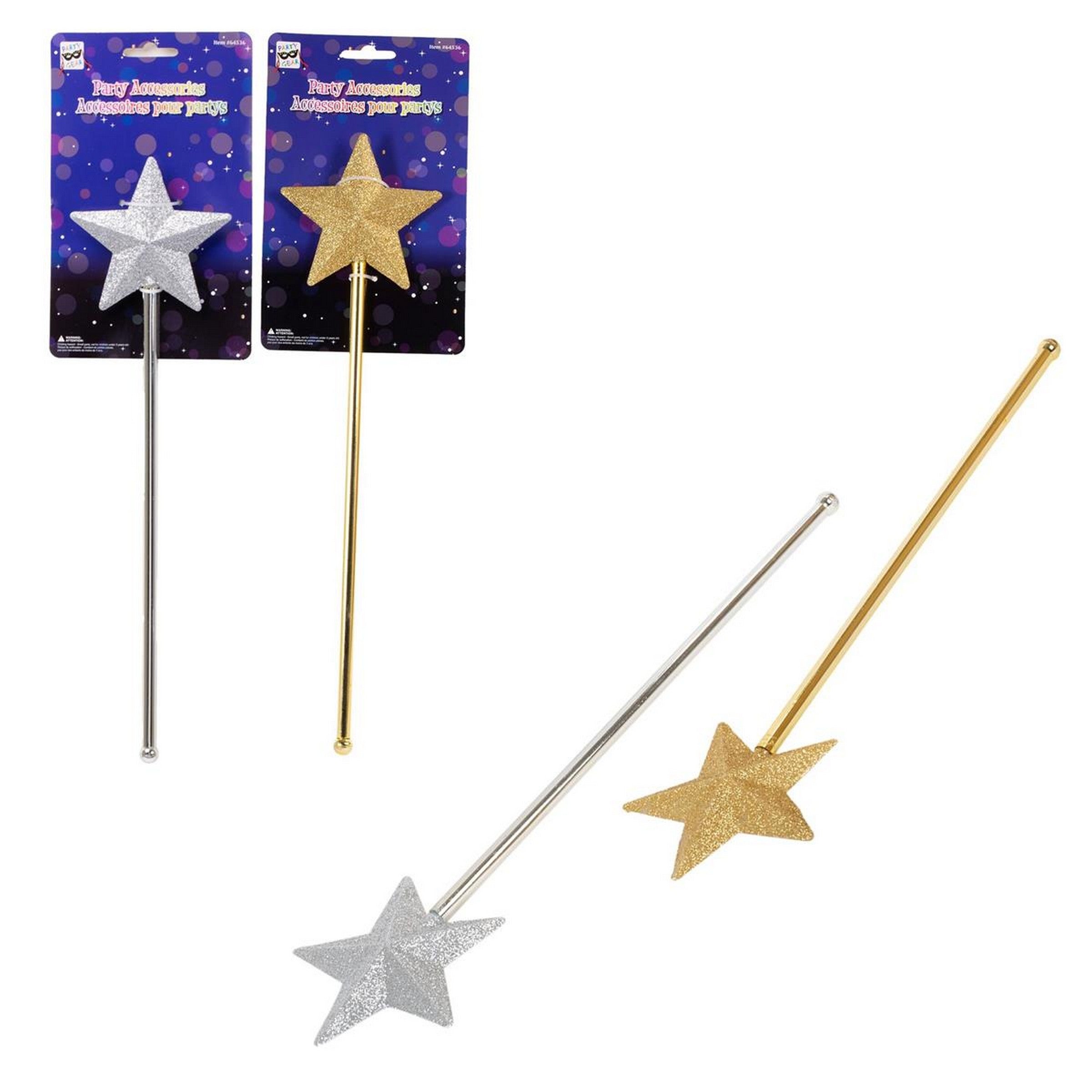 Party Gear Halloween Glitter Star Wand 15in VRT 