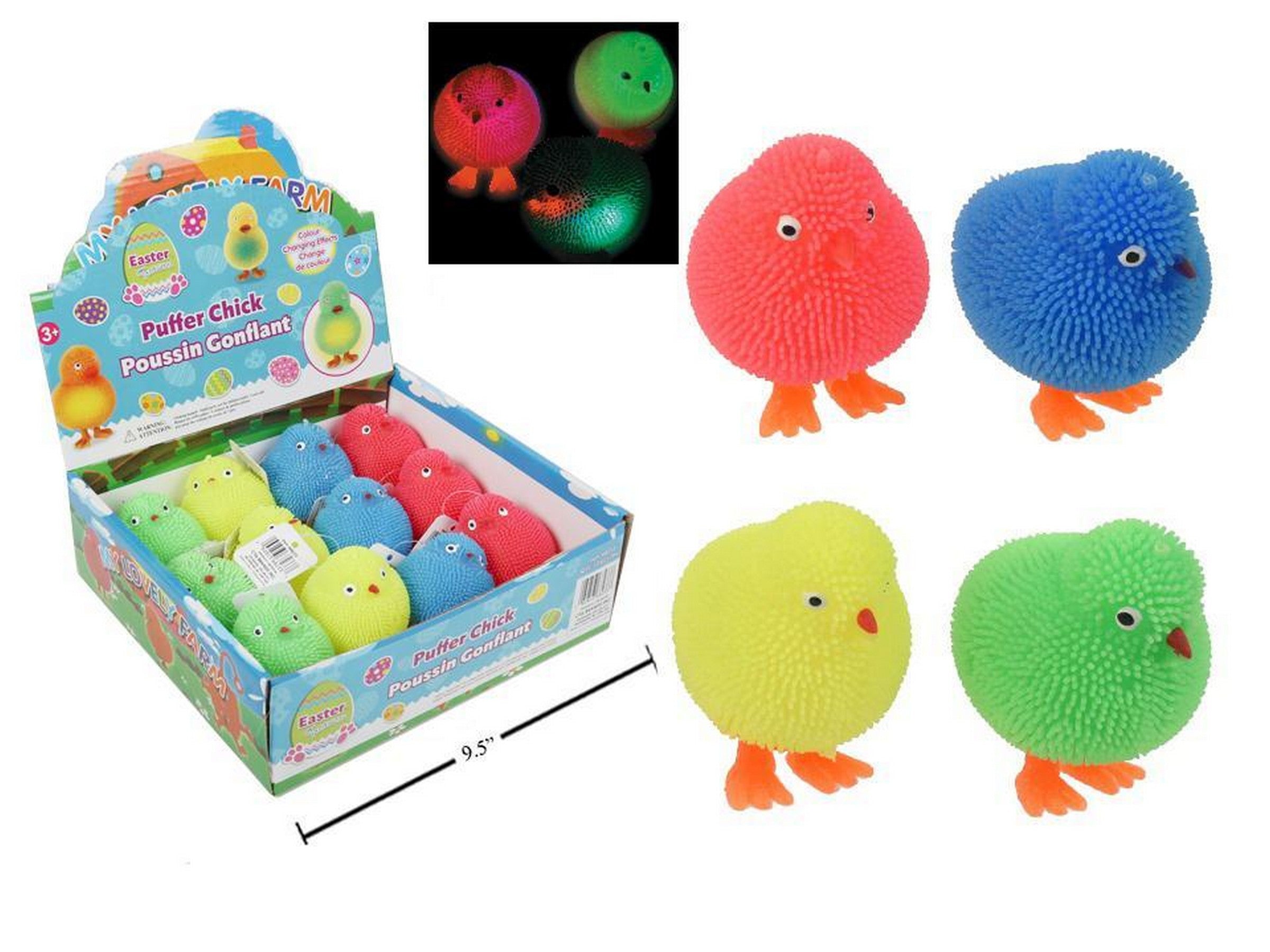 Easter Led Puffer Chicken - Color Changing 2.75in VRT 
