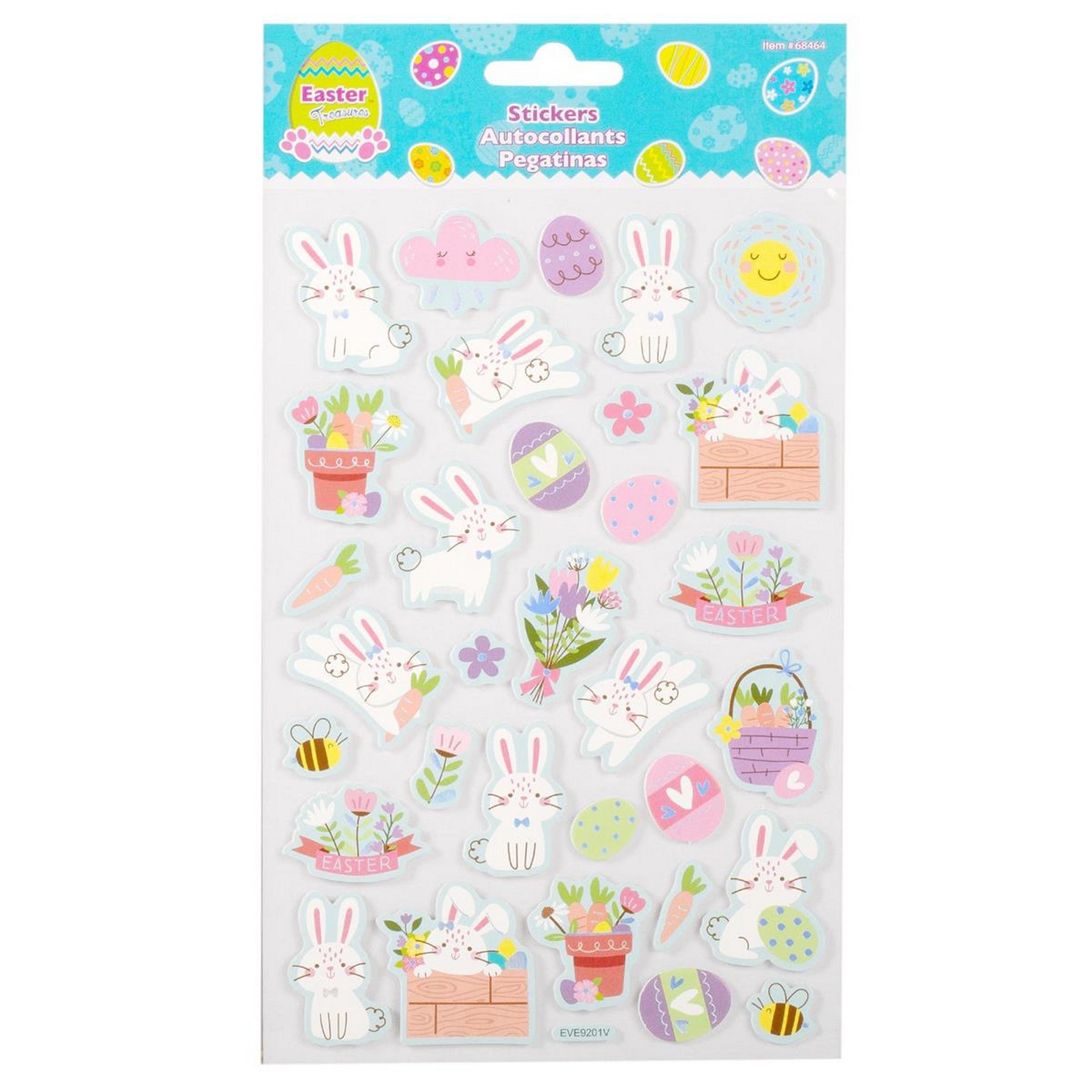 Easter EVA Foil Stickers 5.5x8.25in 