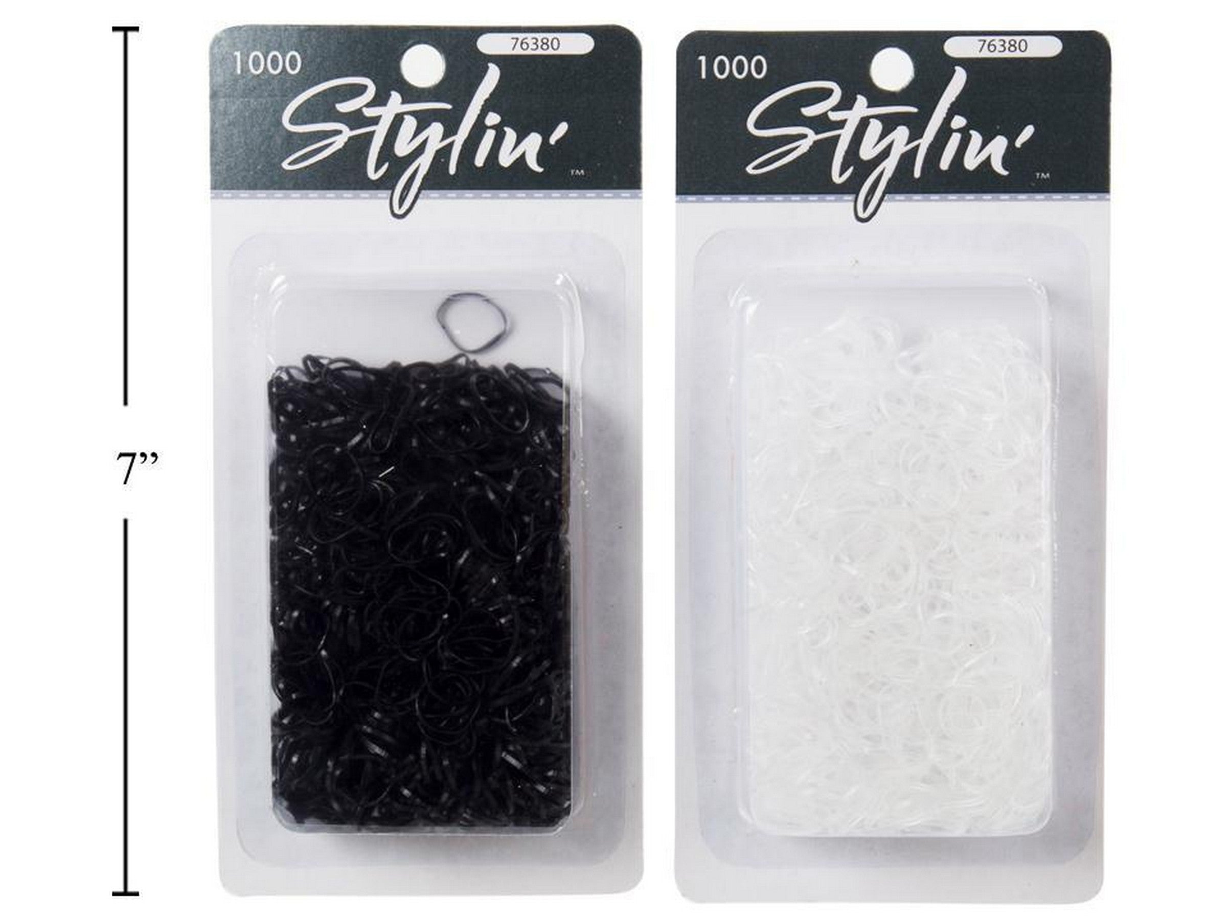 Stylin 1000 Black Latex Ponyholders 0.5in  VRT