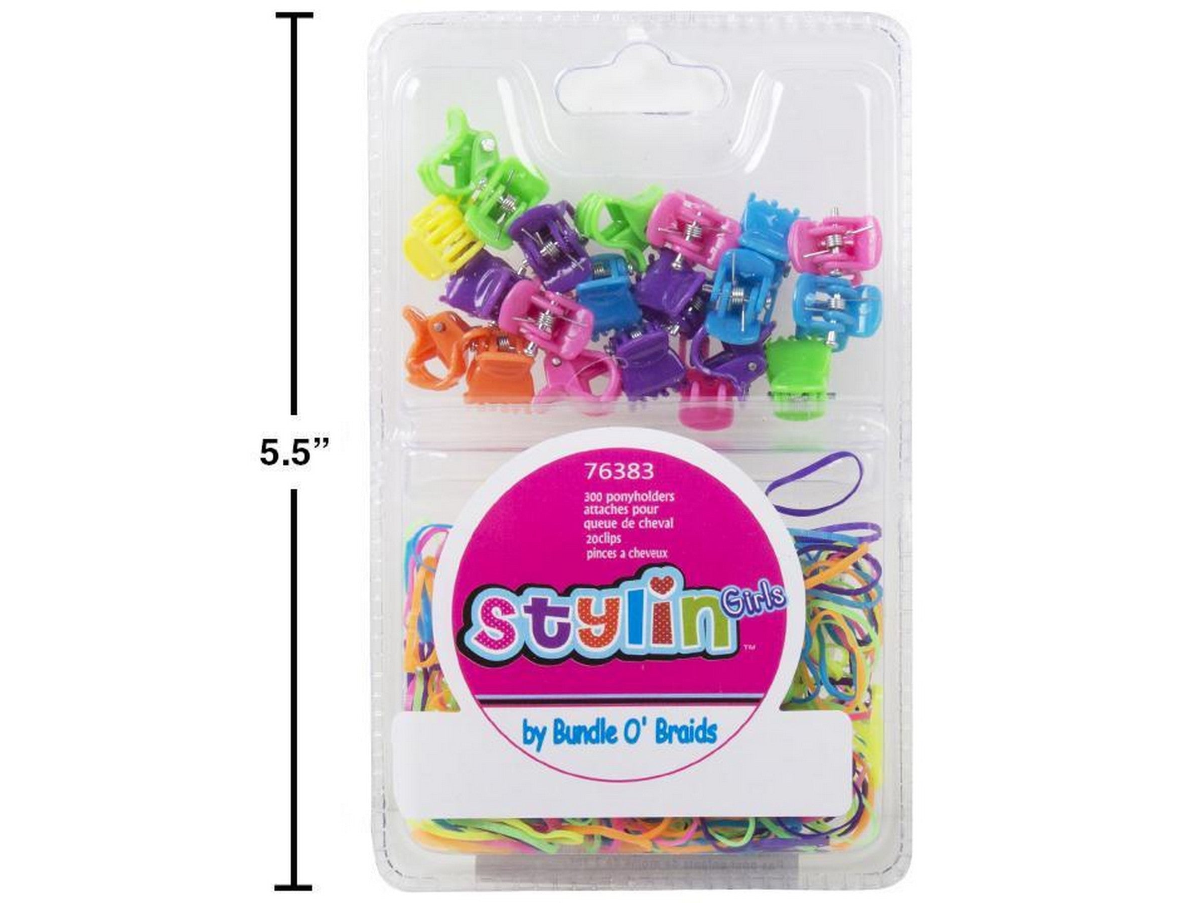 Stylin G Latex Ponyholders and Mini Clips Set 320pcs 0.5in - 0.4in
