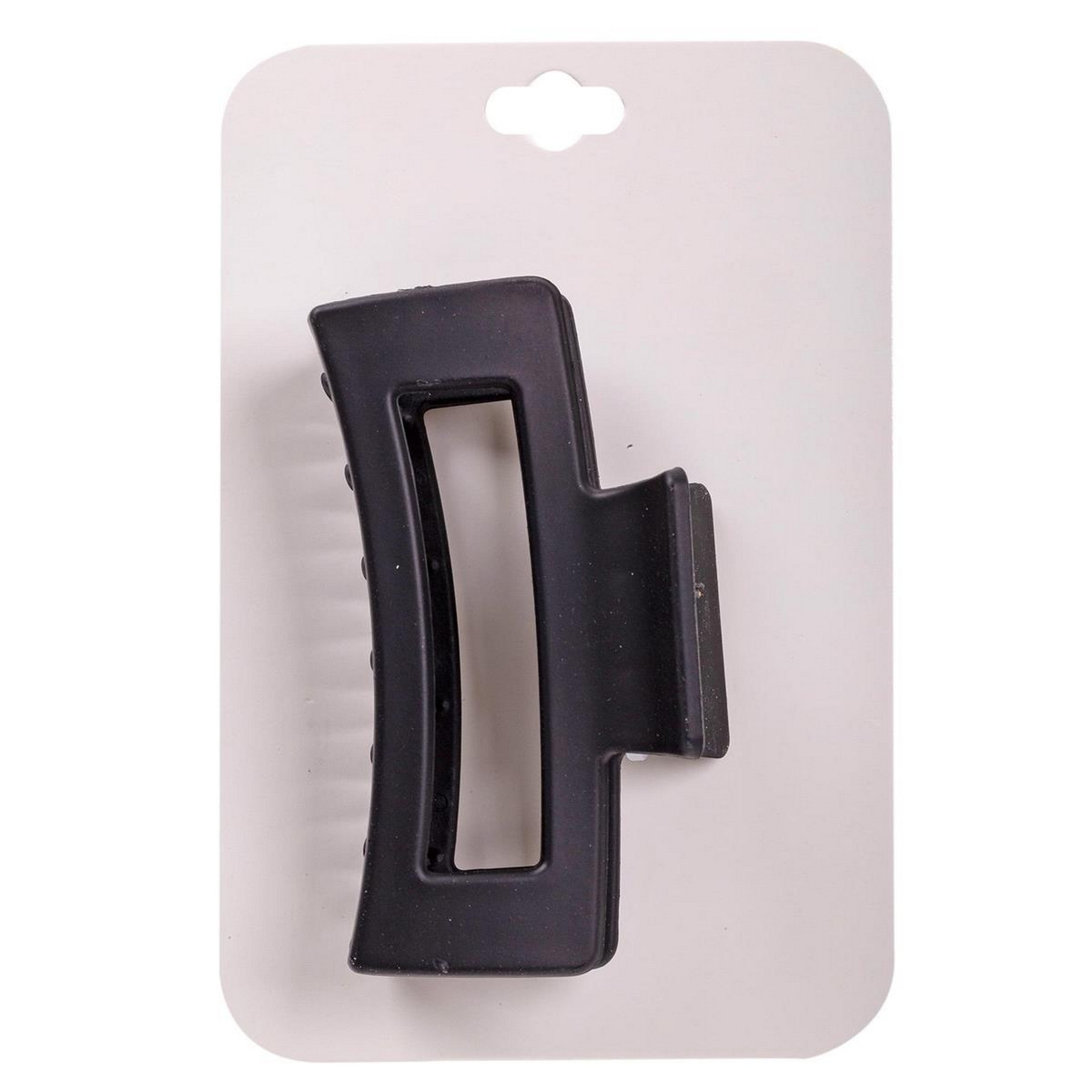 Stylin Matte Black Plastic Claw Clip 3.5x1.2in