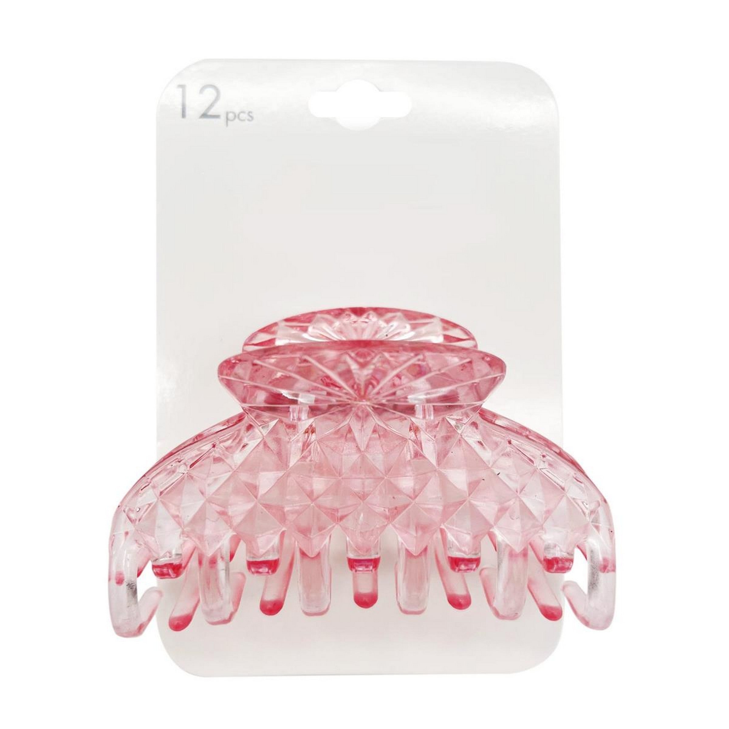 Stylin Pink Iridescent Claw Clip 3.5x1.7in