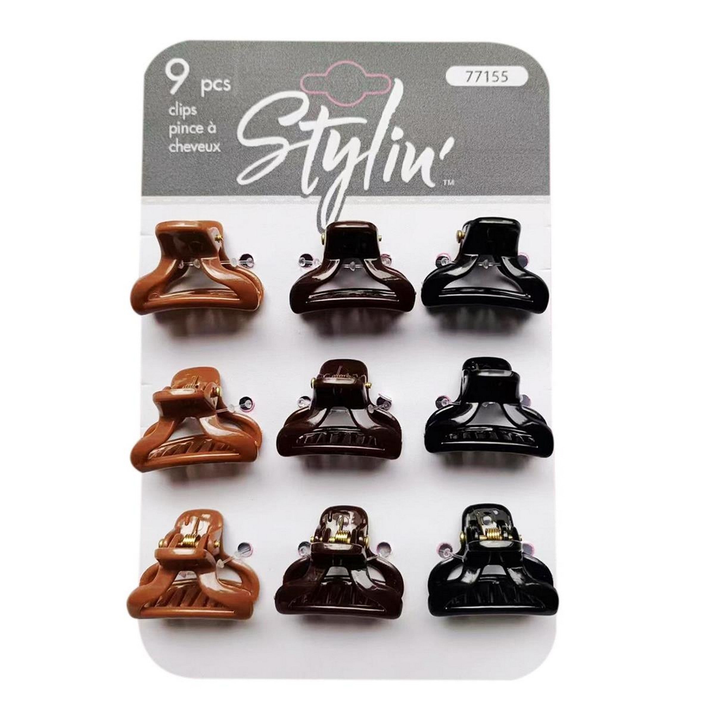 Stylin 9 Mini Claw Clips 1in