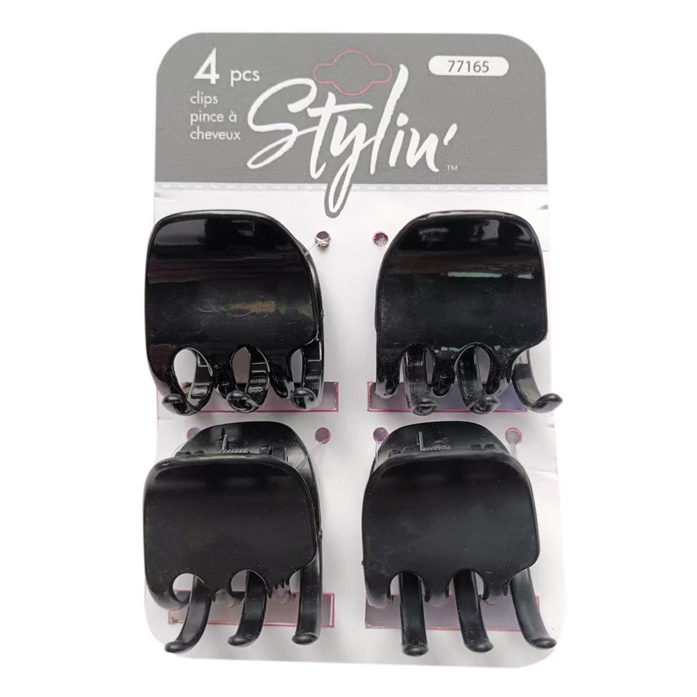 Stylin 4 Black Claw Clips 1.25in