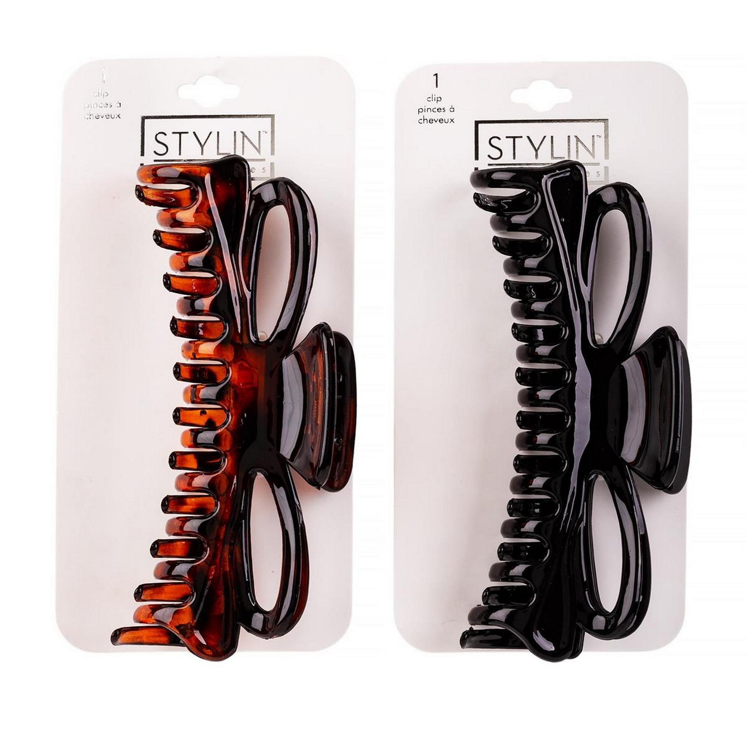 Stylin Plastic Claw Clip 6x2.5in VRT 