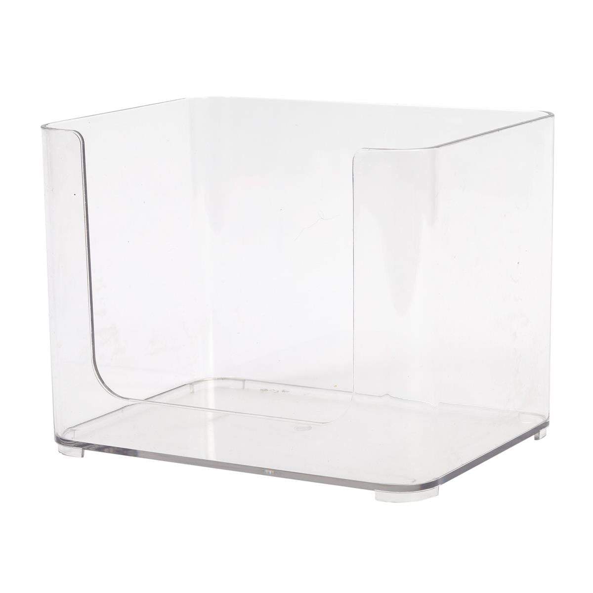 Bodico Multi-use Clear Plastic Stackable Storage 6.7x5.1x5.1in