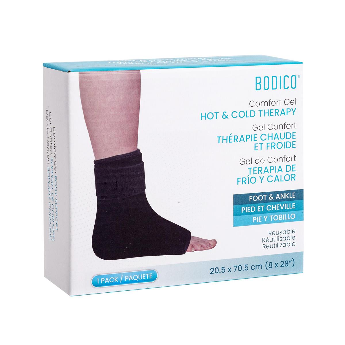 Bodico Hot and Cold Therapy Ankle Gel Body Wrap 8x28in