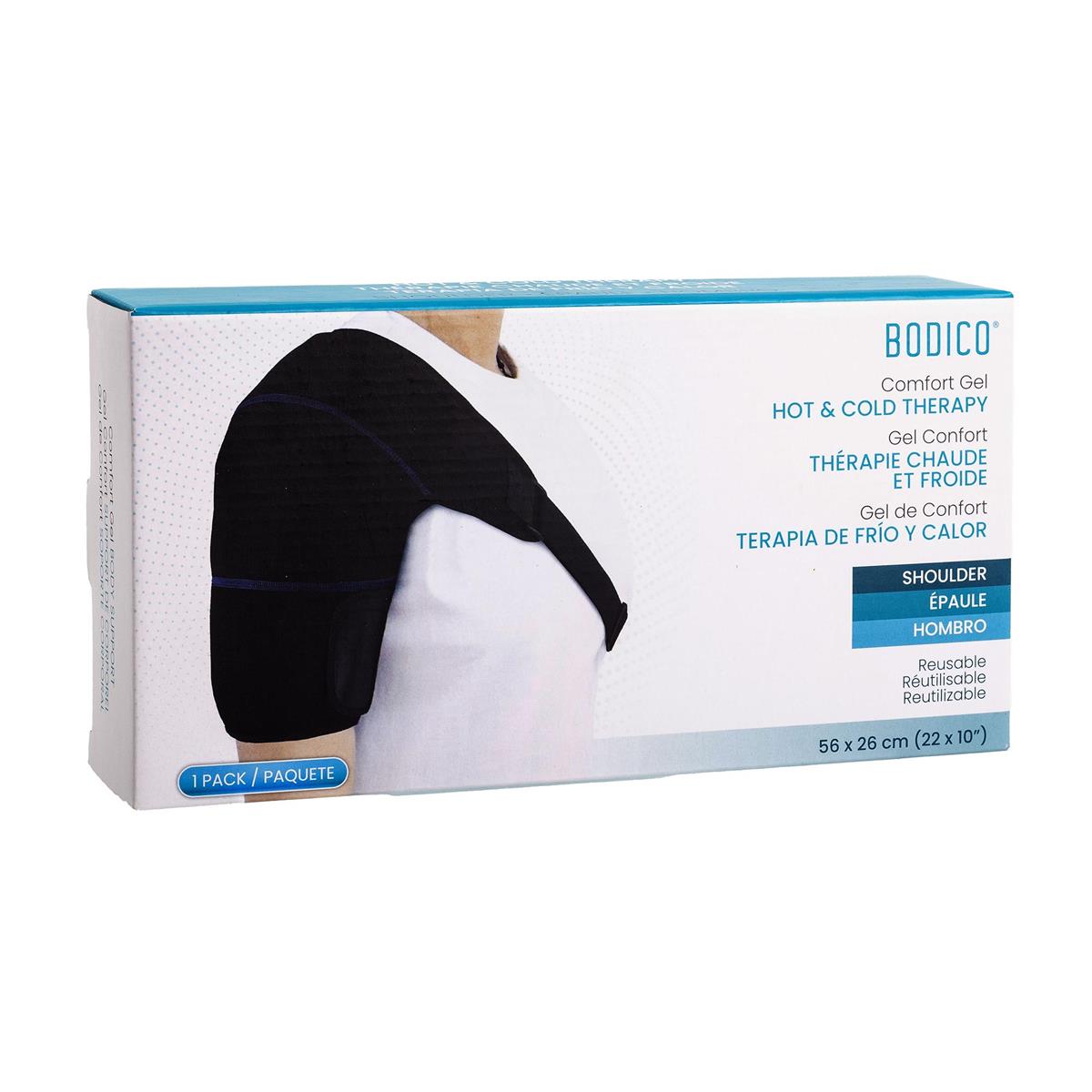 Bodico Hot and Cold Therapy Shoulder Gel Body Wrap 22x10in