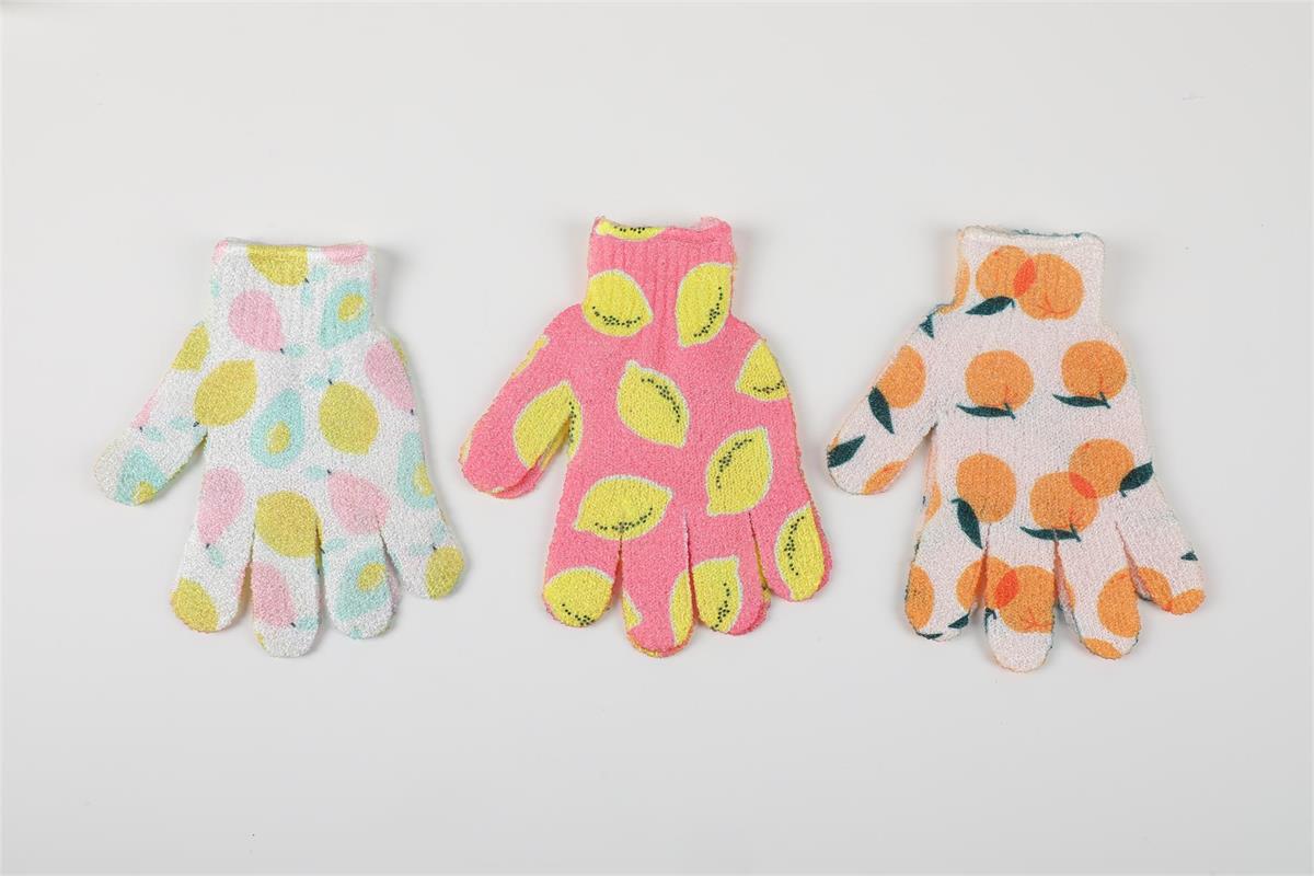 Bodico 1 Pair Fruit Salad Exfoliating Gloves - Polyester  VRT 