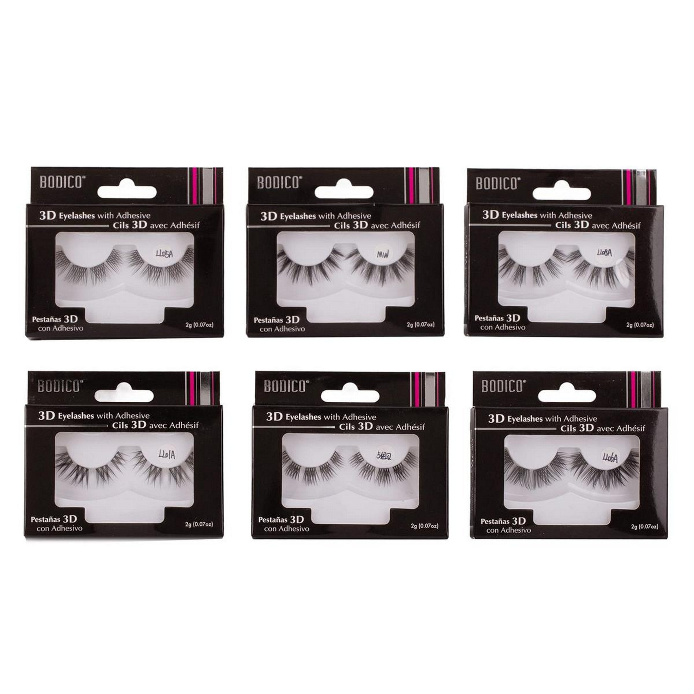 Bodico Cluster Eyelashes with Glue   VRT